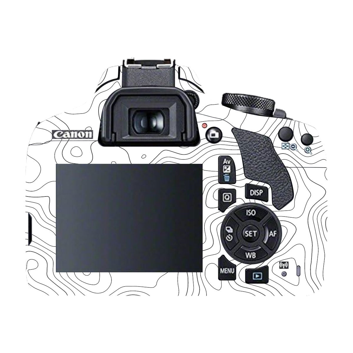 White Contour Design Canon EOS 200D Camera Skins