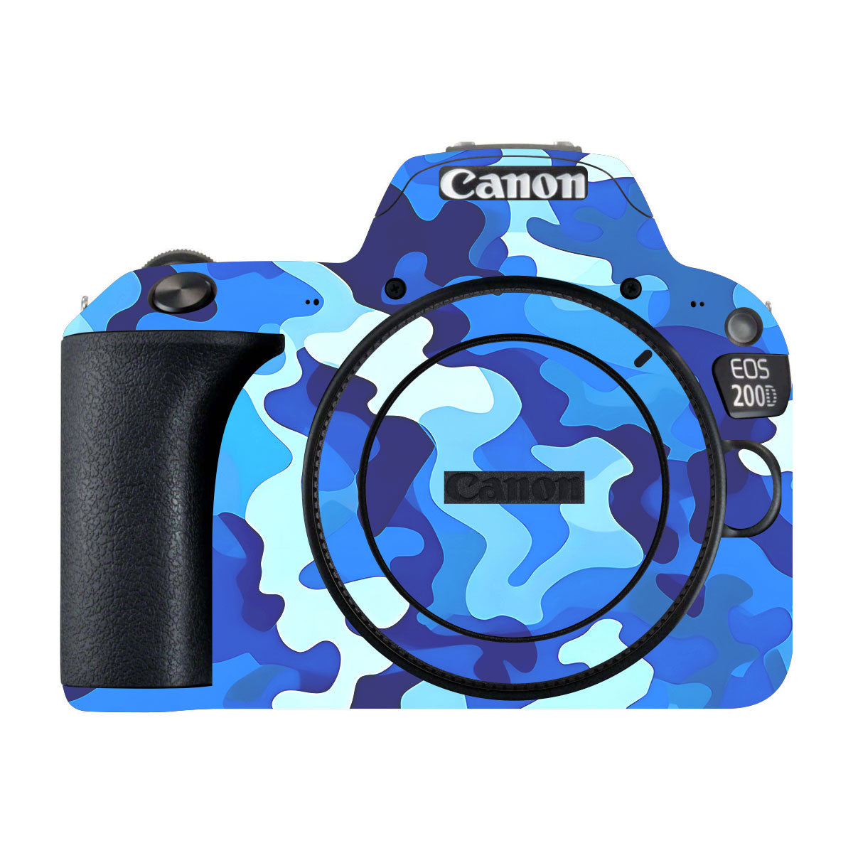 Arctic Blue Camo Pattern Canon EOS 200D Camera Skins