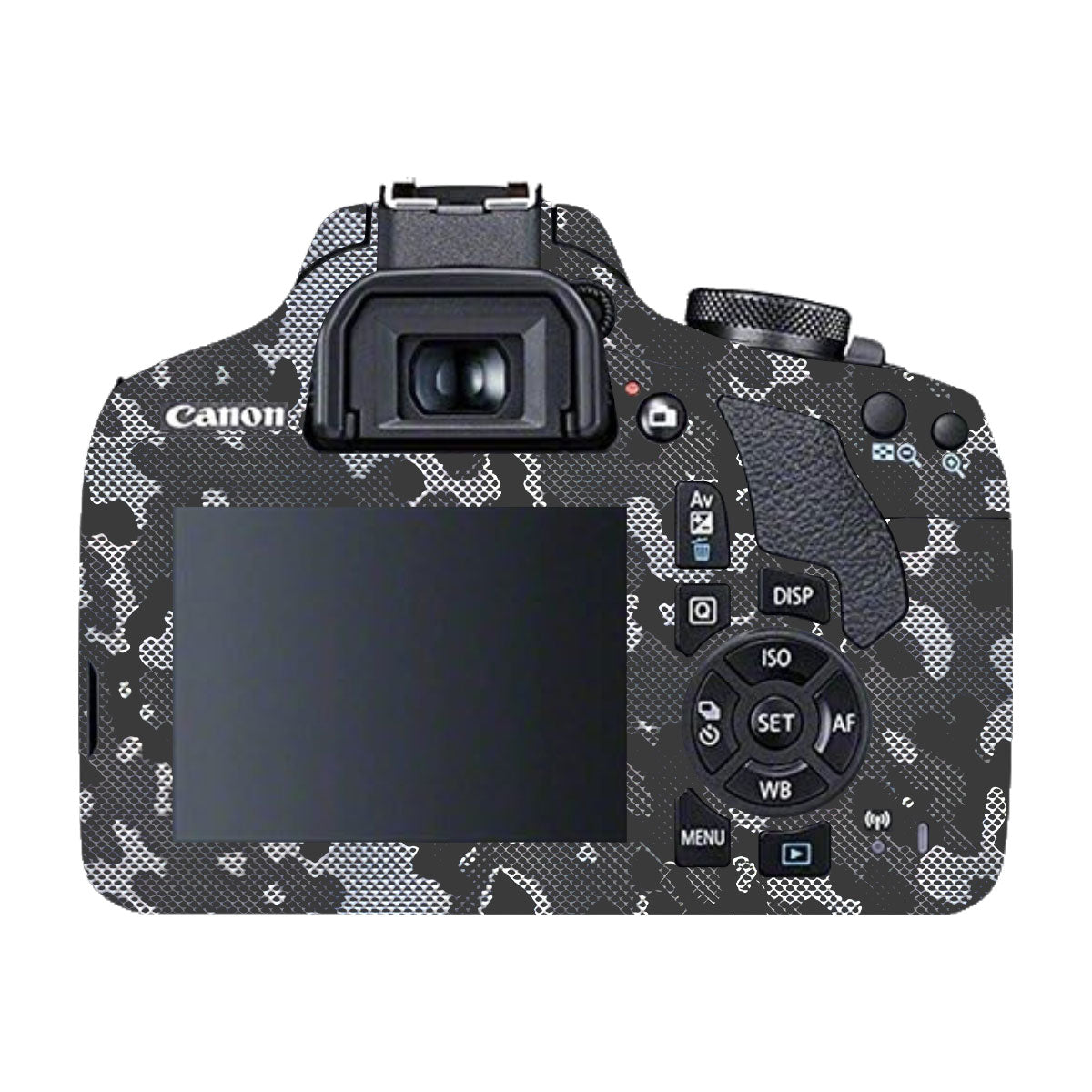 Stealth Grey Camo Canon EOS 200D Camera Skins