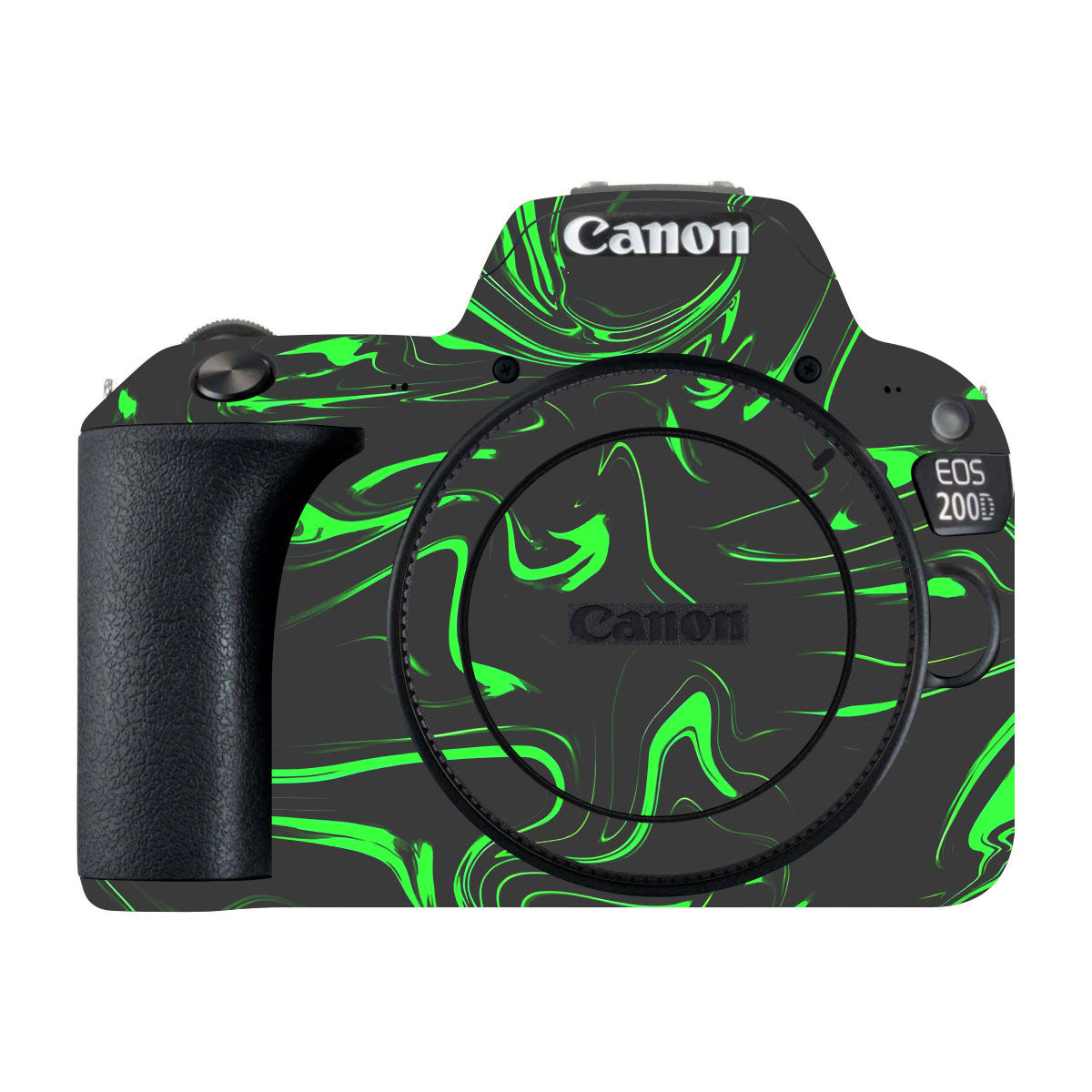 Green Liquid Pattern Canon EOS 200D Camera Skins