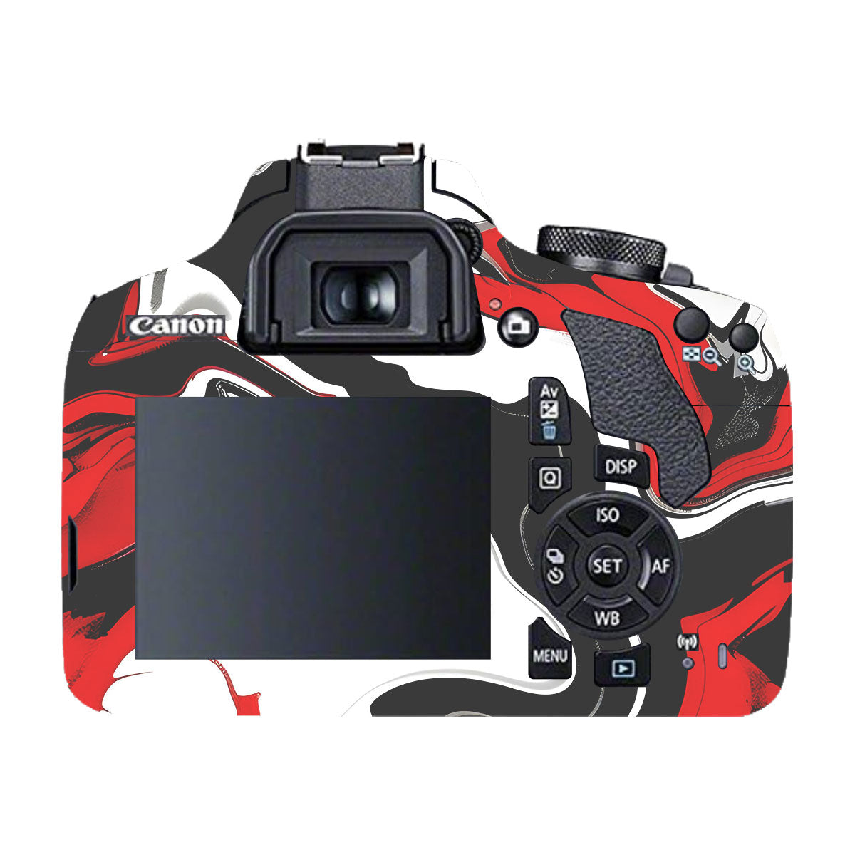 Scarlet and White Motion Canon EOS 200D Camera Skins