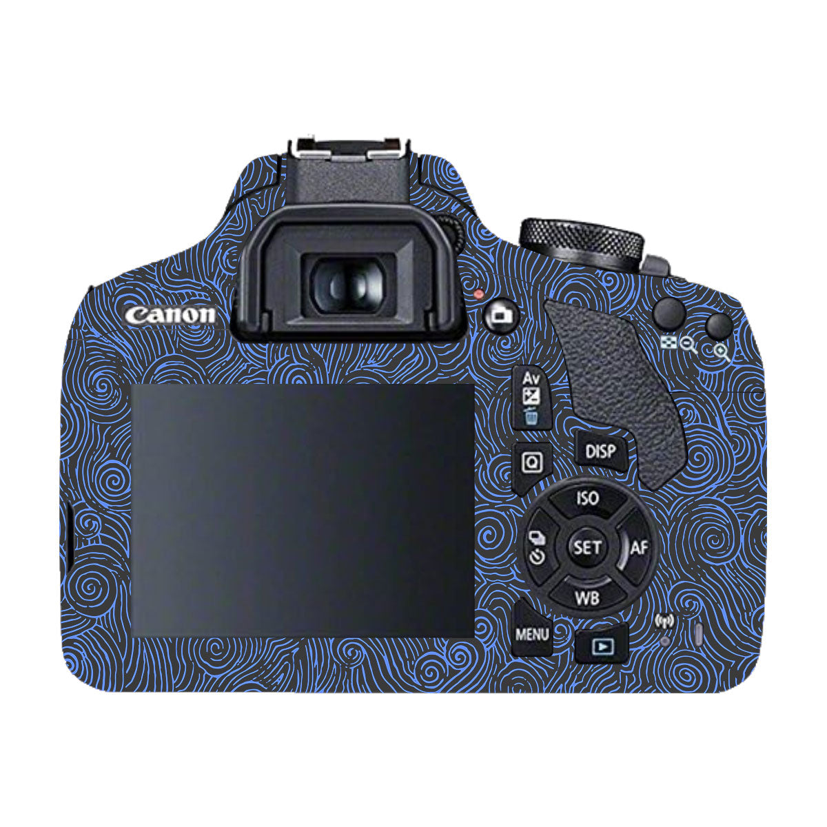 Blue Spirals Canon EOS 200D Camera Skins