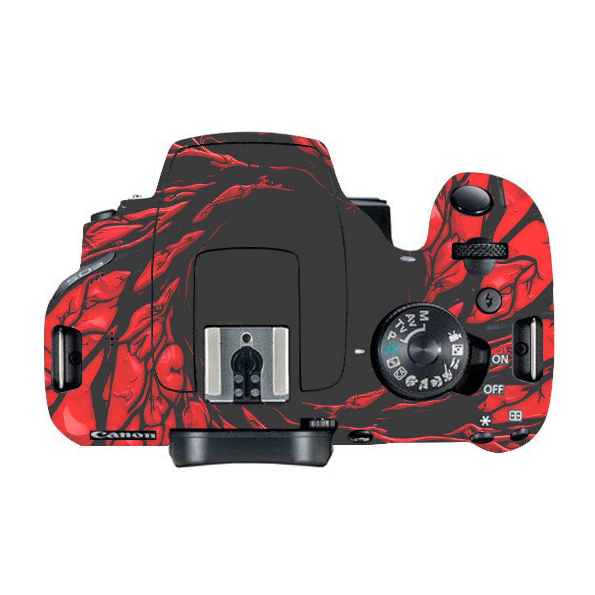 Venom Red Canon EOS 200D Camera Skins
