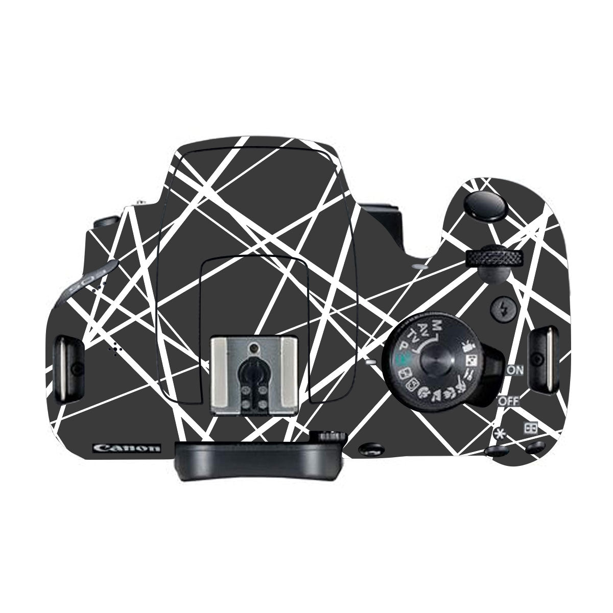 Mono Grid Canon EOS 200D Camera Skins