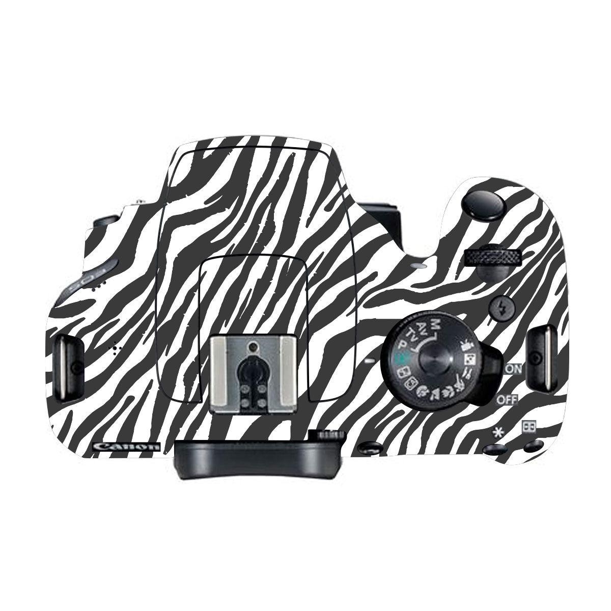 Classic Zebra Stripes Canon EOS 200D Camera Skins