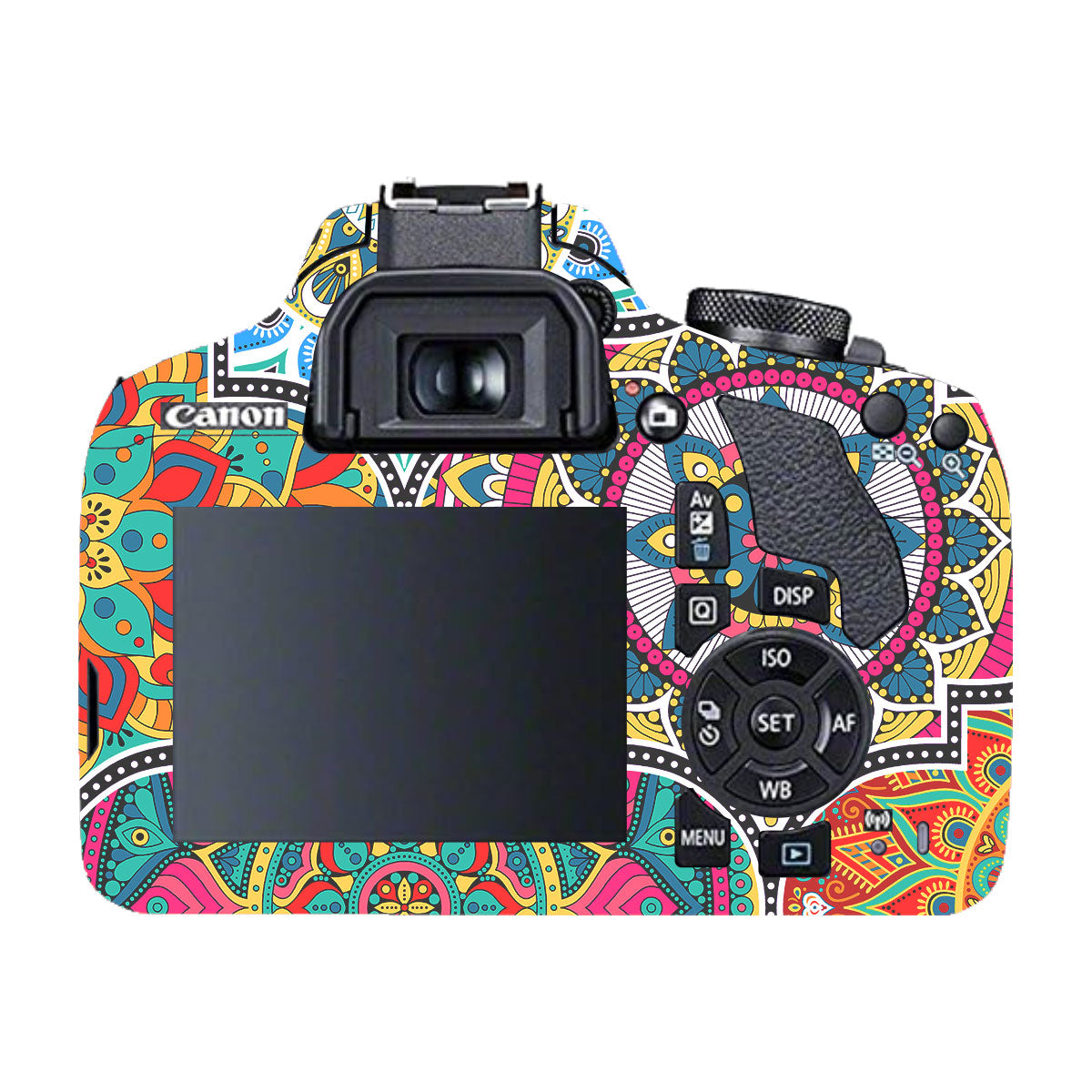 Boho Mandala Tile Pattern Canon EOS 200D Camera Skin