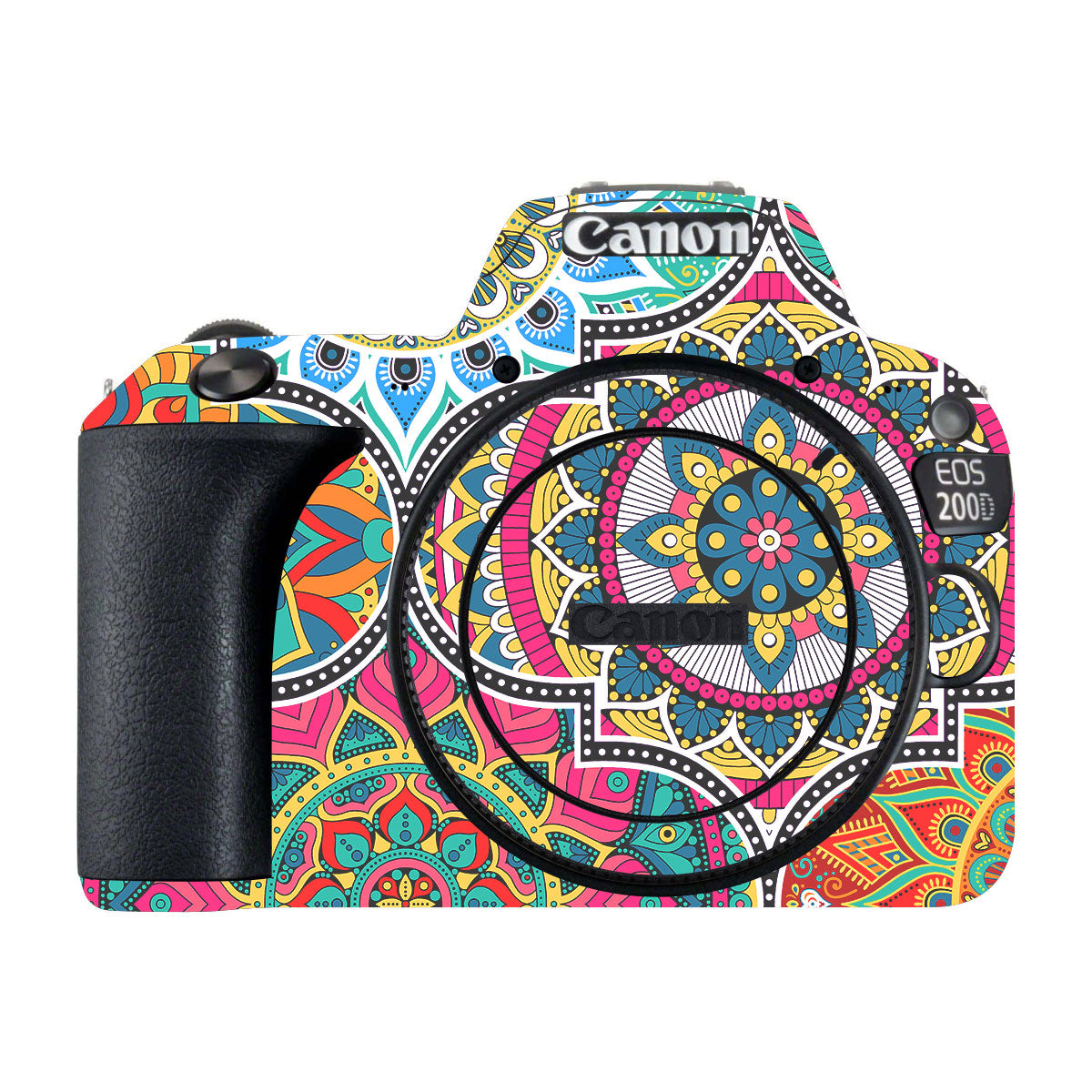 Boho Mandala Tile Pattern Canon EOS 200D Camera Skin