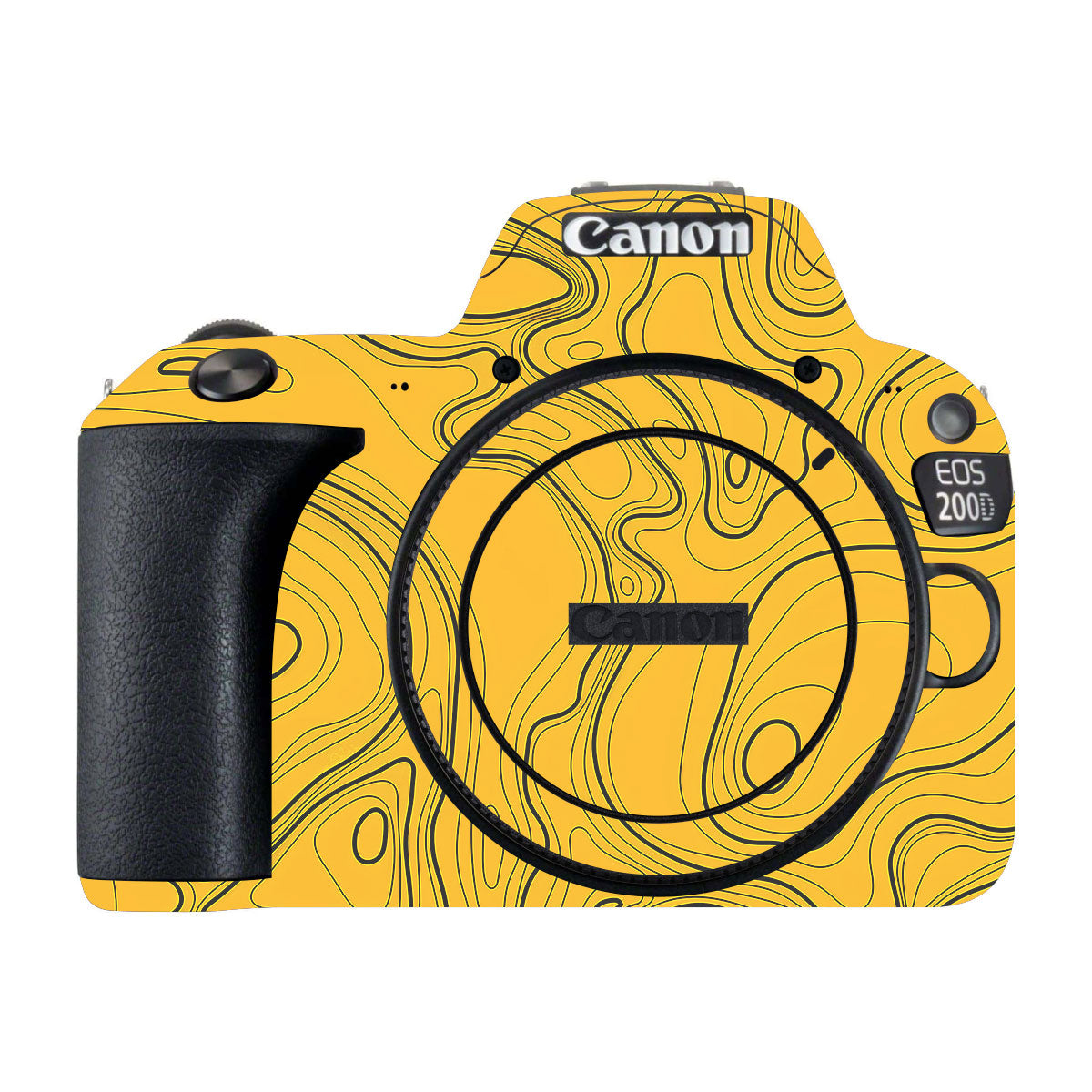 Topographic Map Pattern Canon EOS 200D Camera Skin
