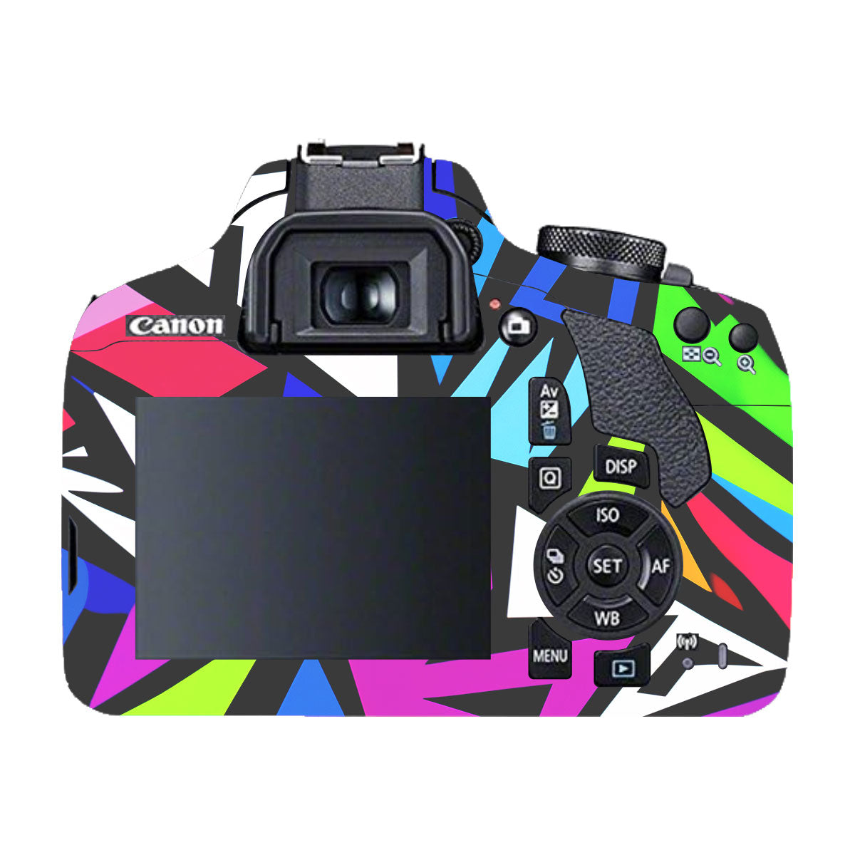 Bold Geometric Pop Canon EOS 200D Camera Skin