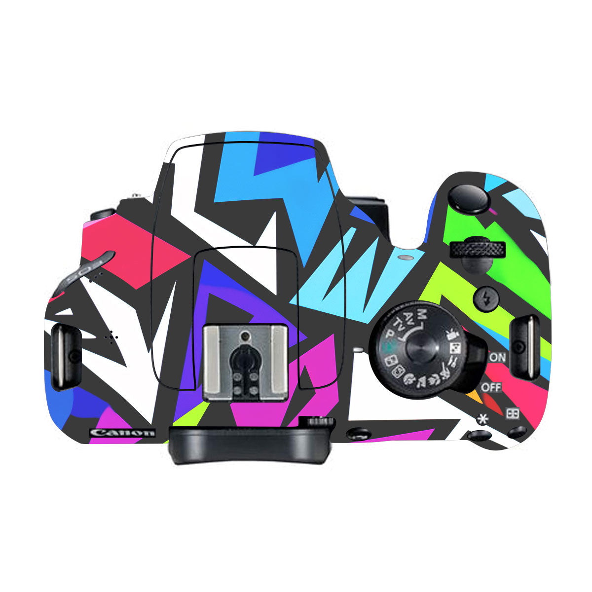 Bold Geometric Pop Canon EOS 200D Camera Skin