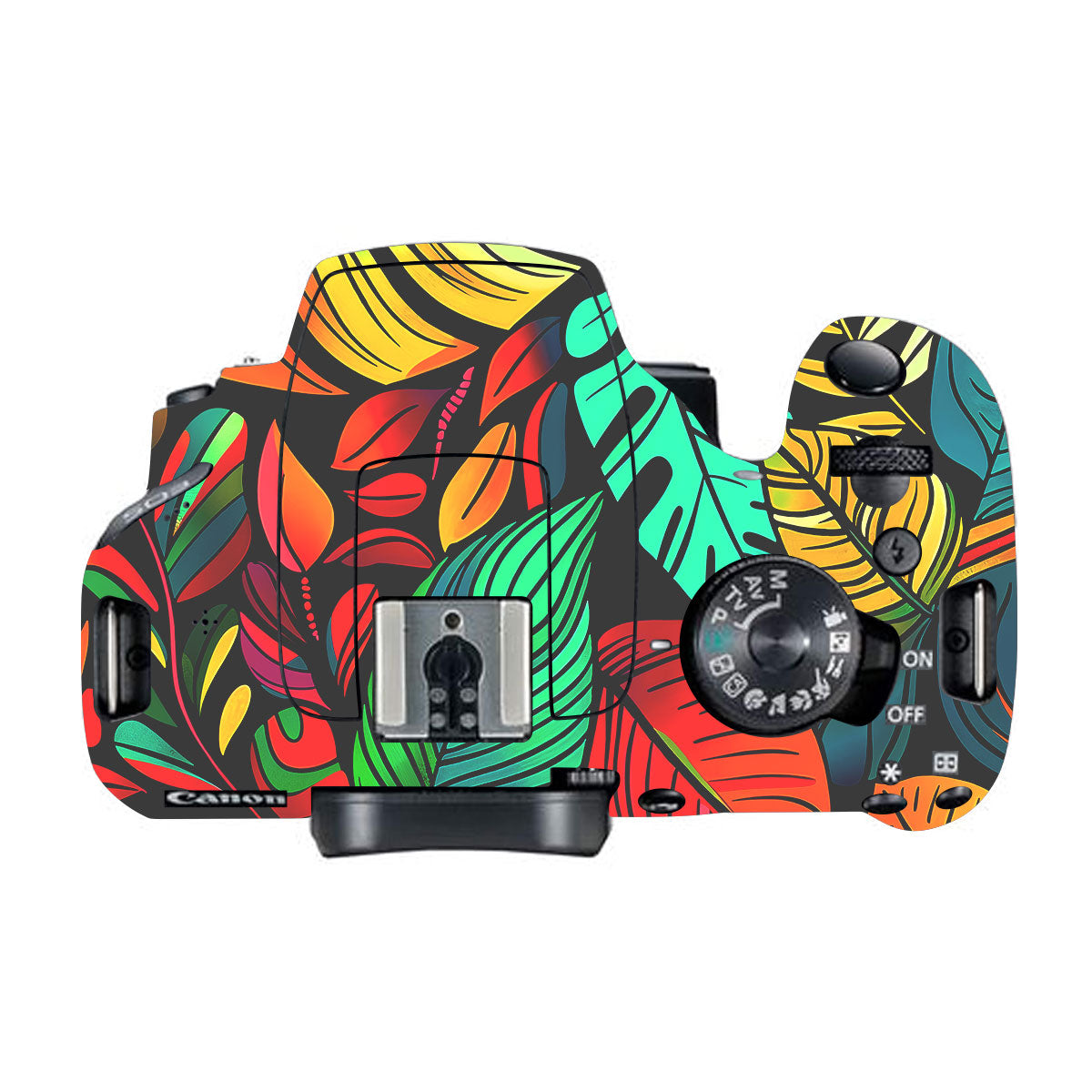 Tropical Jungle Leaves Canon EOS 200D Camera Skin