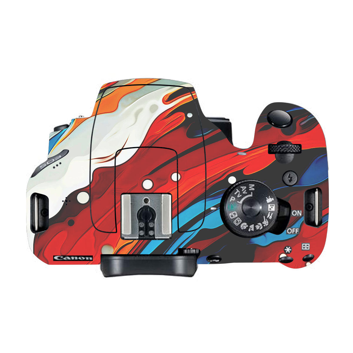 Fire & Ice Flow Canon EOS 200D Camera Skin