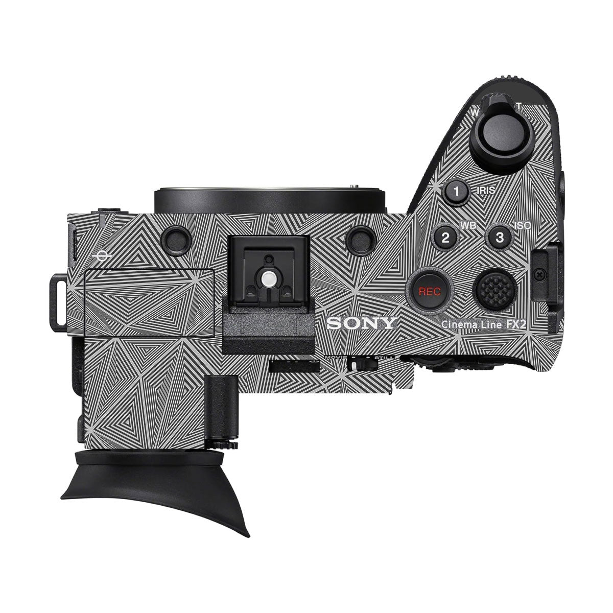 Textured Dark Prism Geometric Sony FX2 Camera Skin