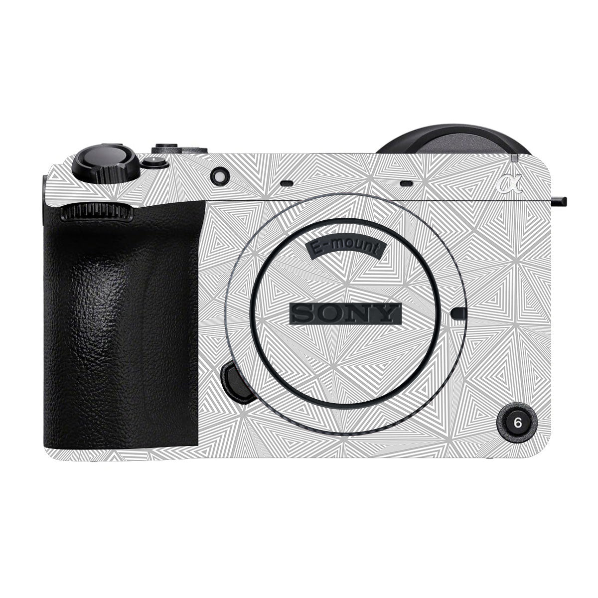 Textured Silver Prism Geometric Sony FX2 Camera Skin