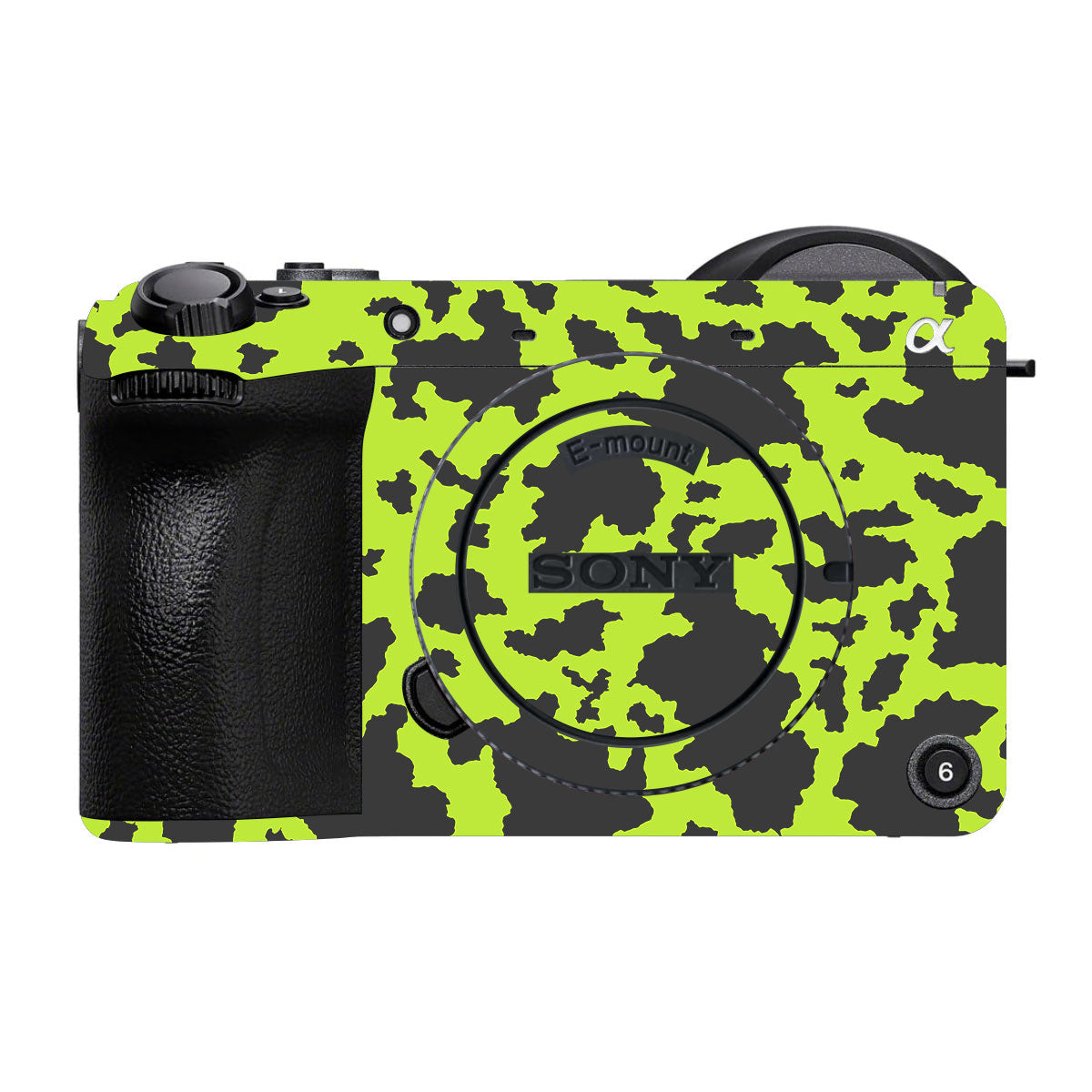 Neon Green Splatter Sony FX2 Camera Skins