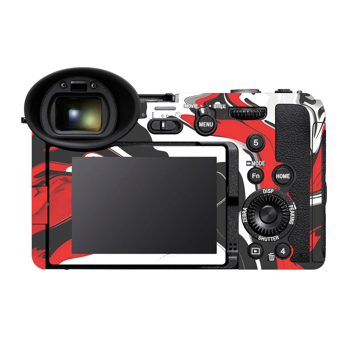 Scarlet and White Motion Sony FX2 Camera Skins