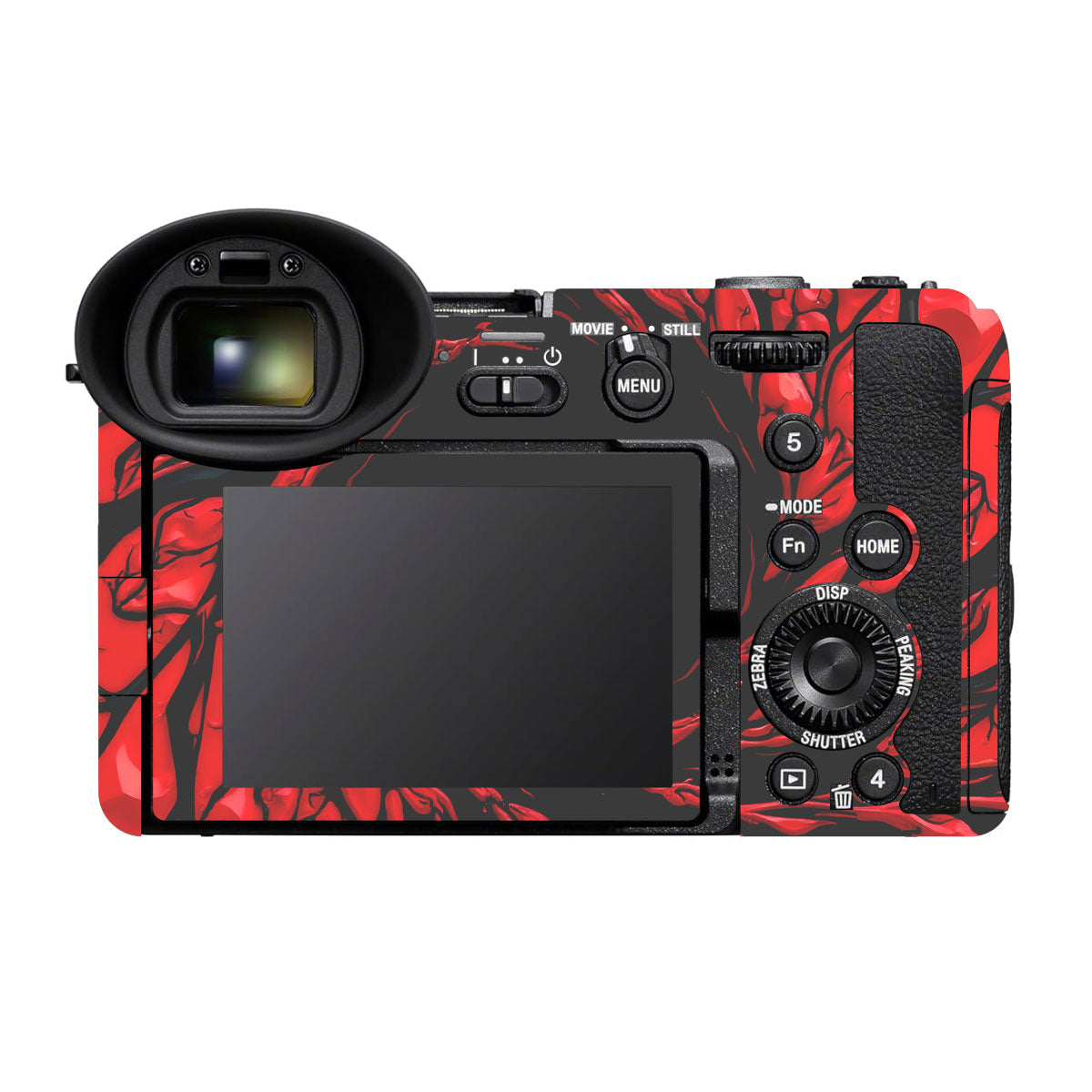 Venom Red Sony FX2 Camera Skins