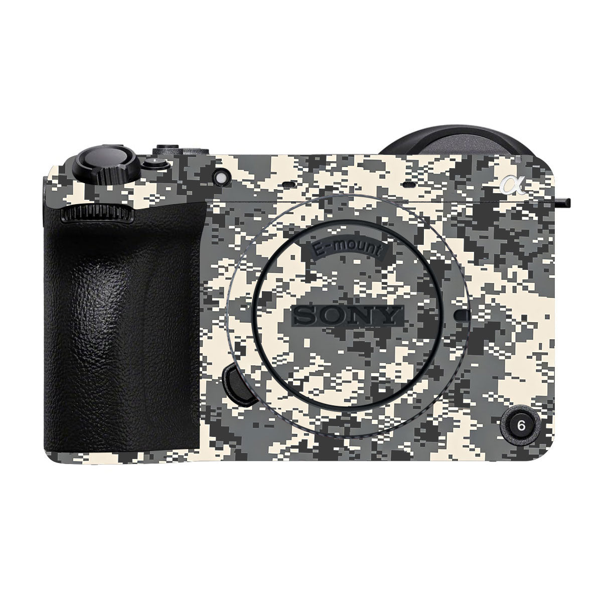 Grey Black Pixel Sony FX2 Camera Skins
