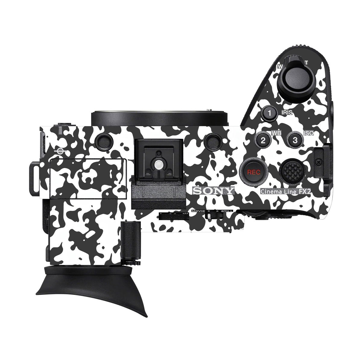 Snow Camo Sony FX2 Camera Skins