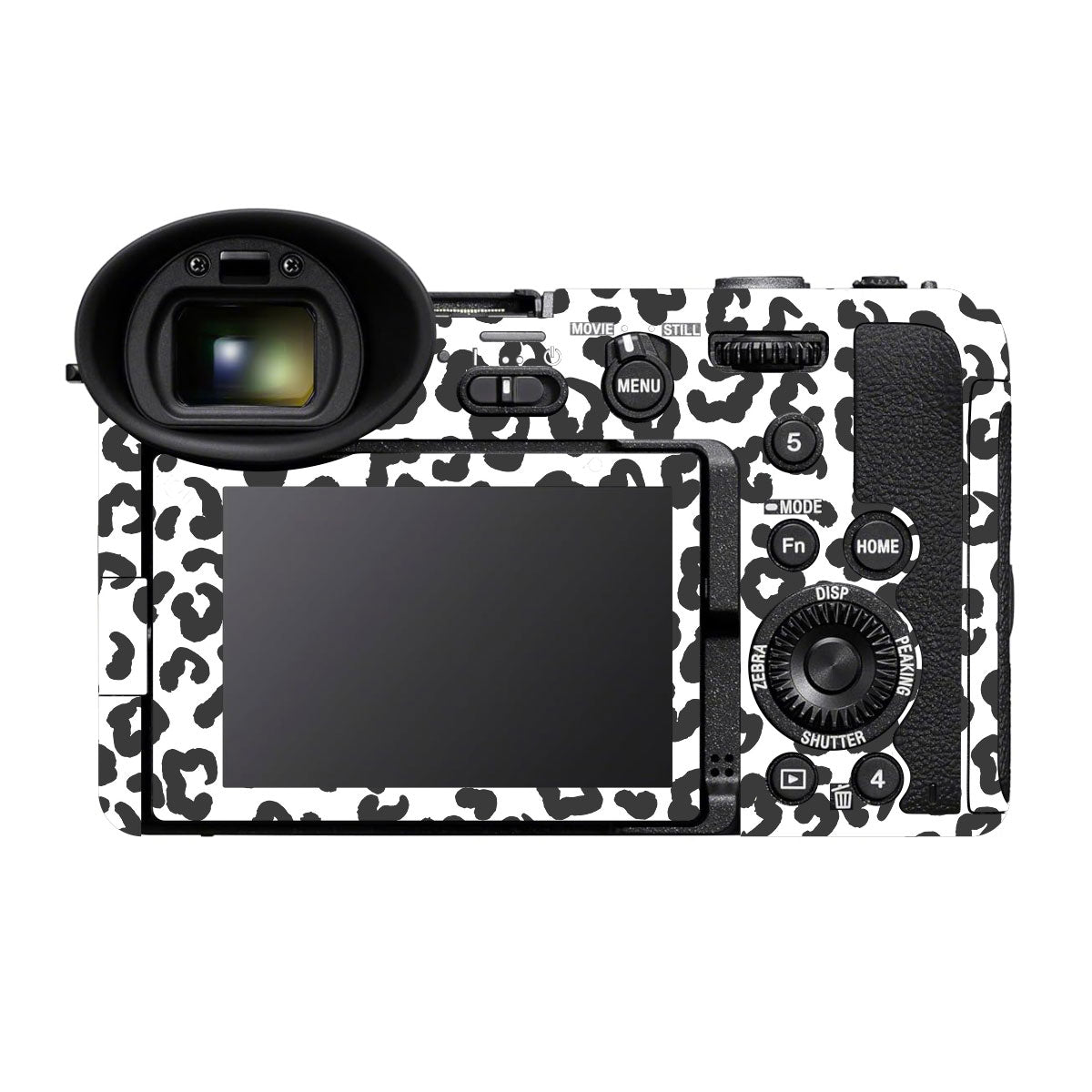 White Leopard Sony FX2 Camera Skins