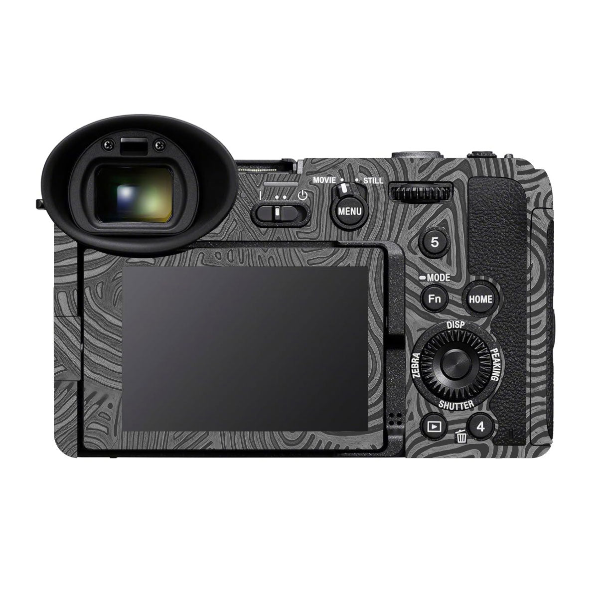 Monochrome Line Maze Sony FX2 Camera Skin