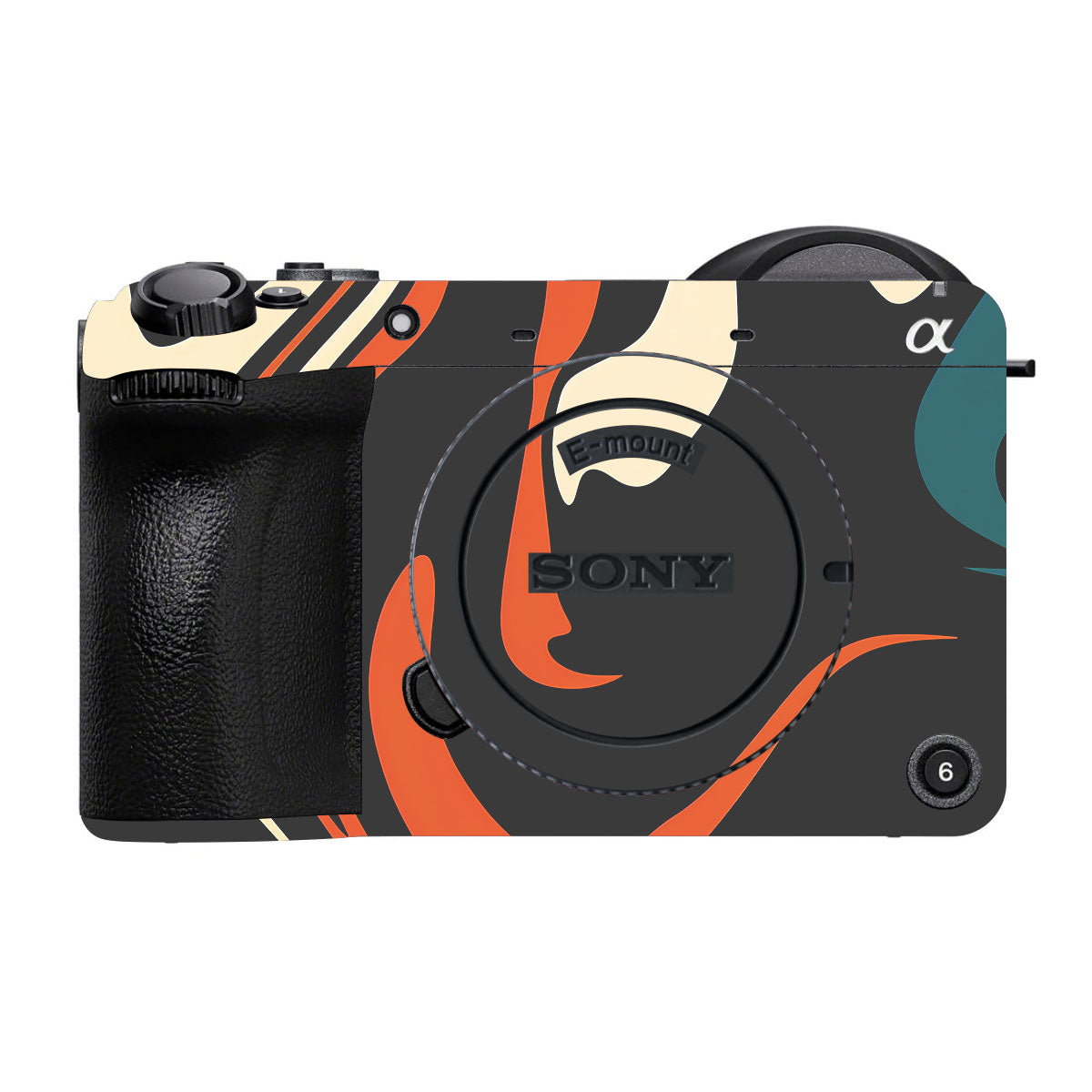Mid-Century Abstract Swirl Sony FX2 Camera Skin