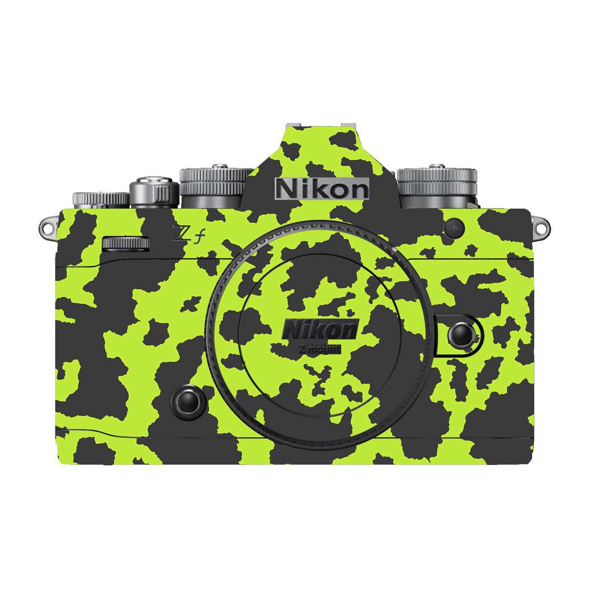 Neon Green Splatter Nikon ZF Camera Skins