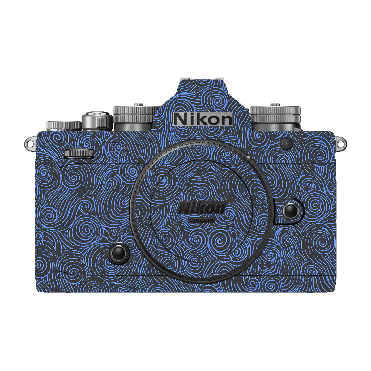 Blue Spirals Nikon ZF Camera Skins