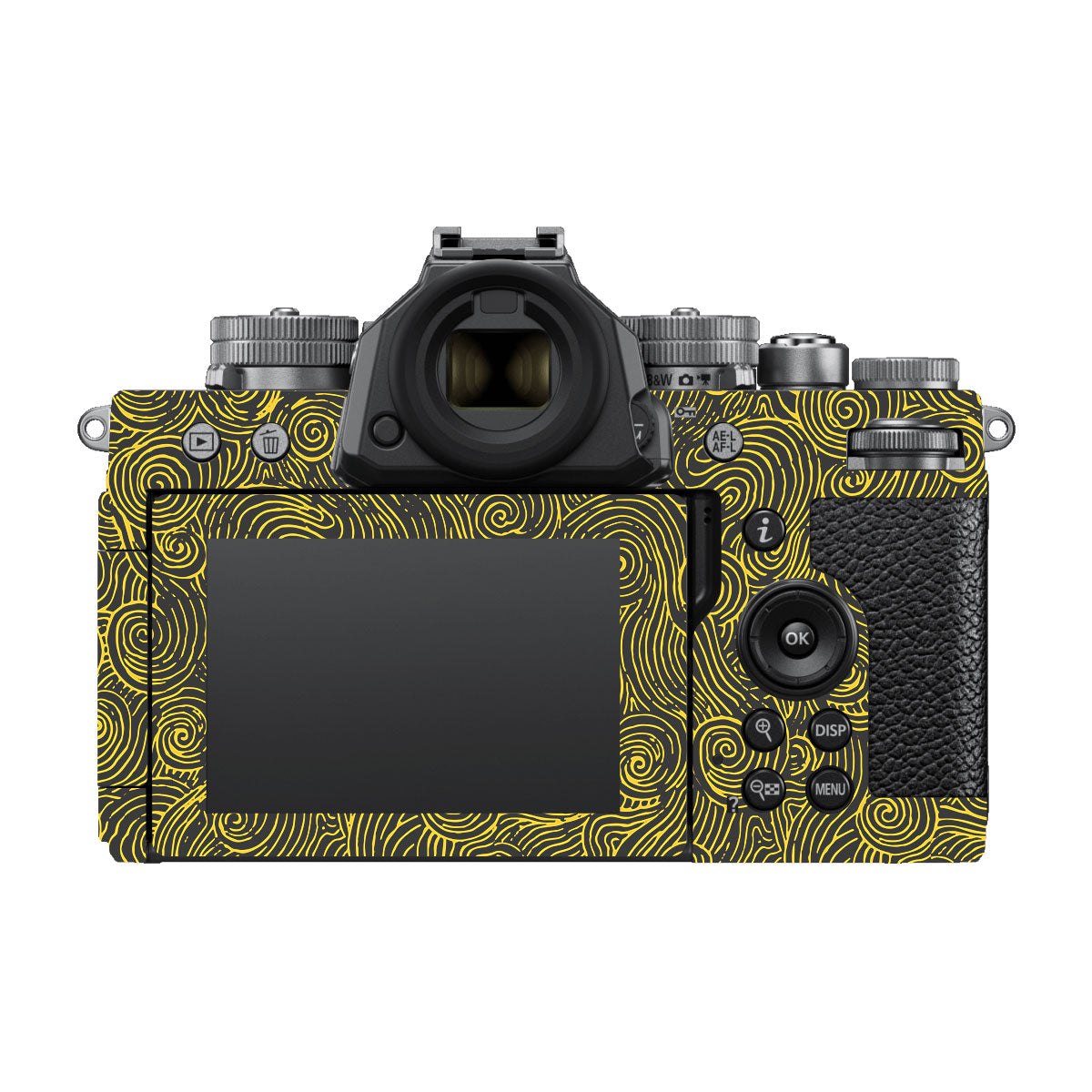 Yellow Spirals Nikon ZF Camera Skins