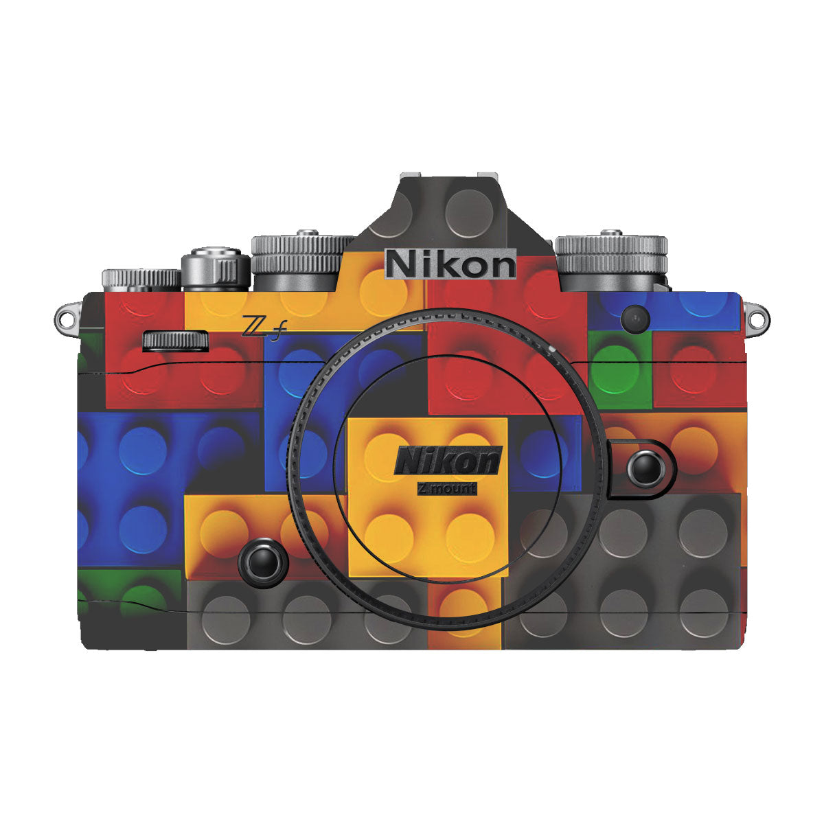 Colorful LEGO Brick Wall Pattern Nikon ZF Camera Skin
