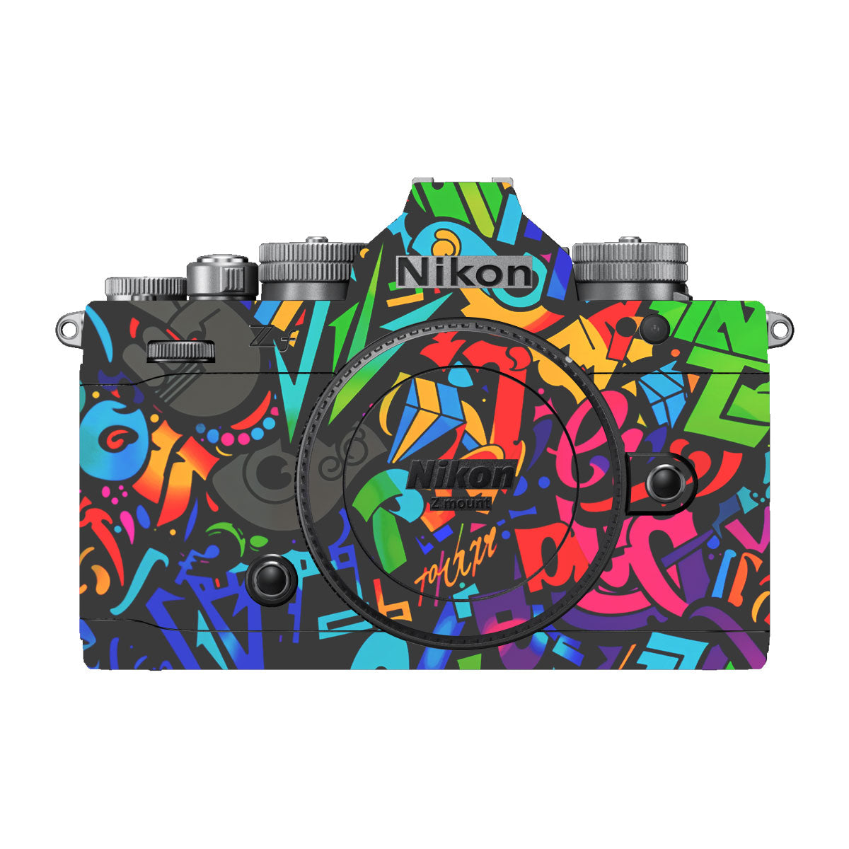 Colorful Urban Street Art Lettering Nikon ZF Camera Skin