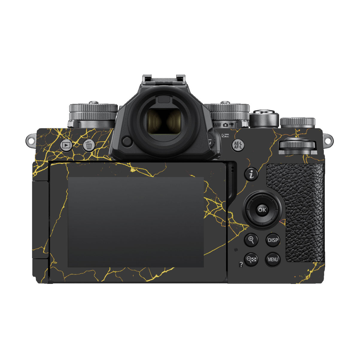 Electric Gold Veins Nikon ZF Camera Skin