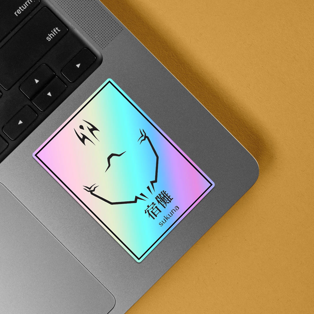 Sukuna Curse Mark Holographic Stickers