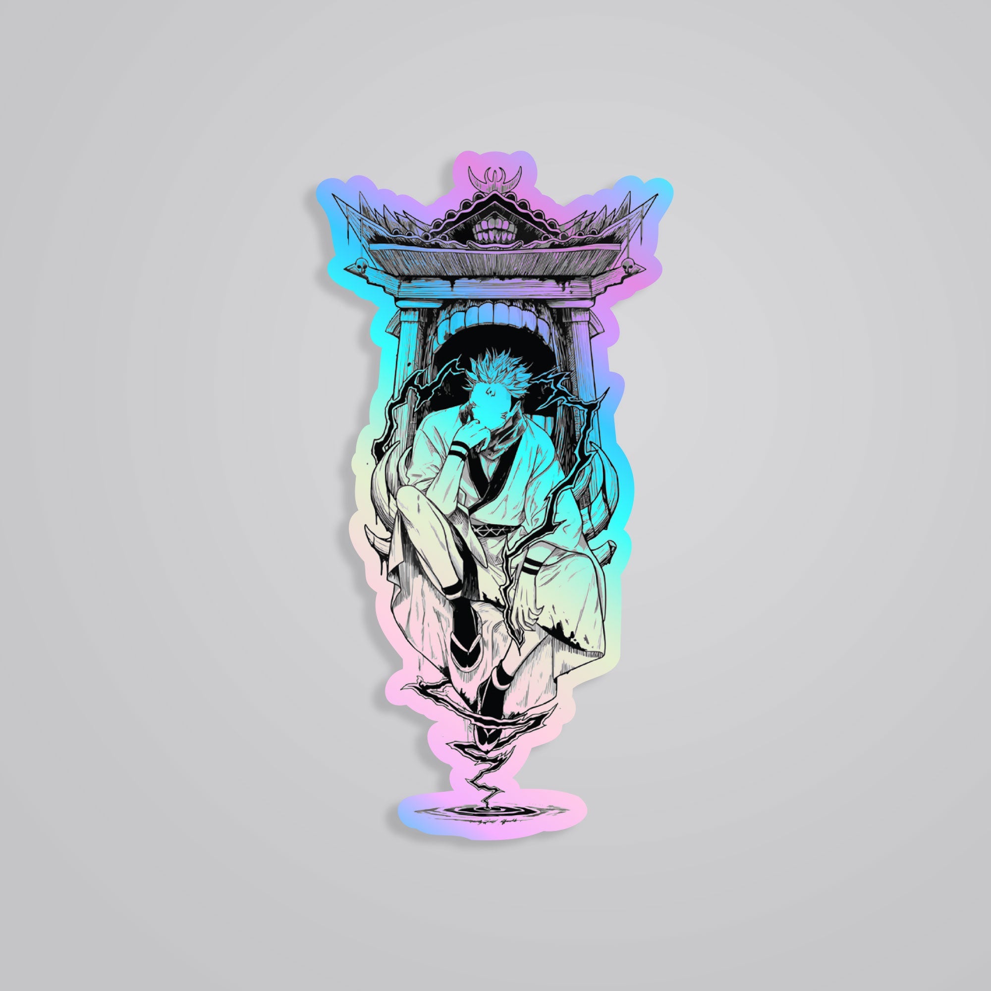 Fomo Store Holographic Stickers Anime Sukuna Malevolent Shrine