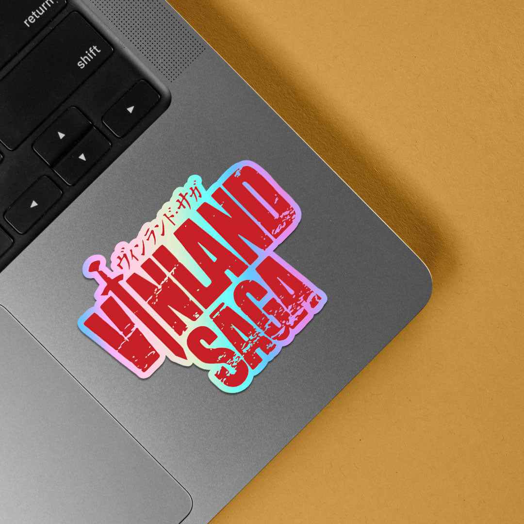 Vinland Saga In Red Holographic Stickers