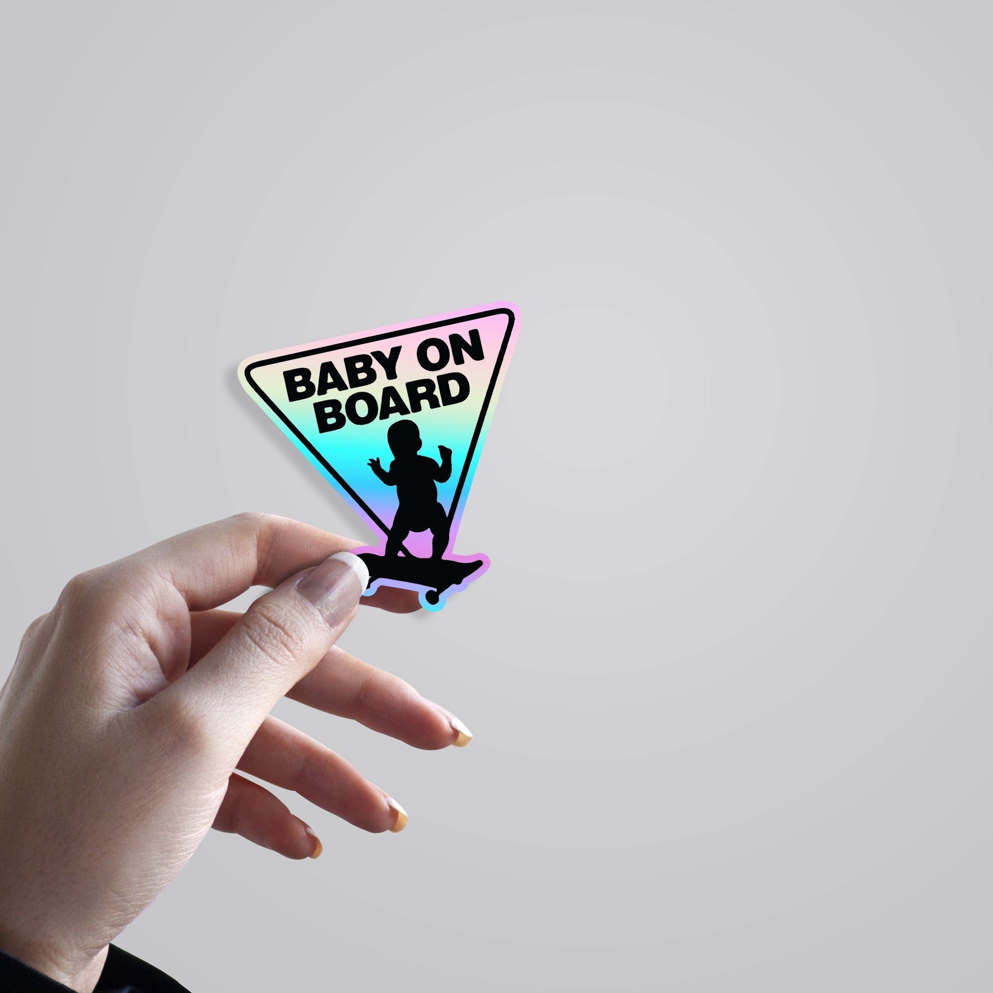Baby On Board Its Me, I'm the Baby Holographic Stickers