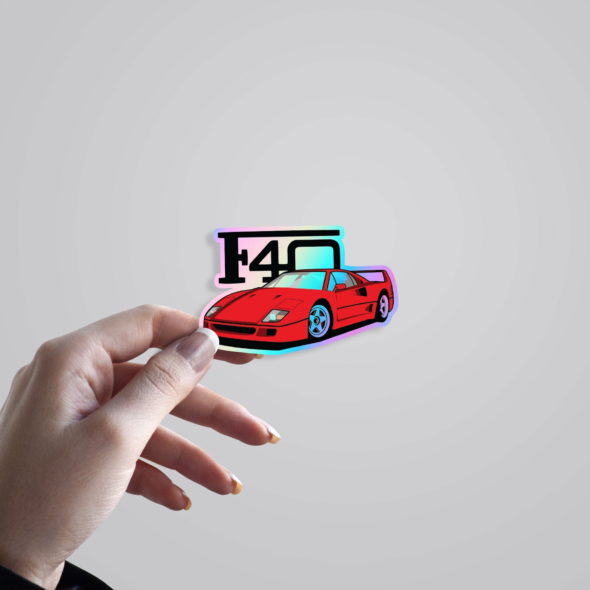 Ferrari F40 Holographic Stickers