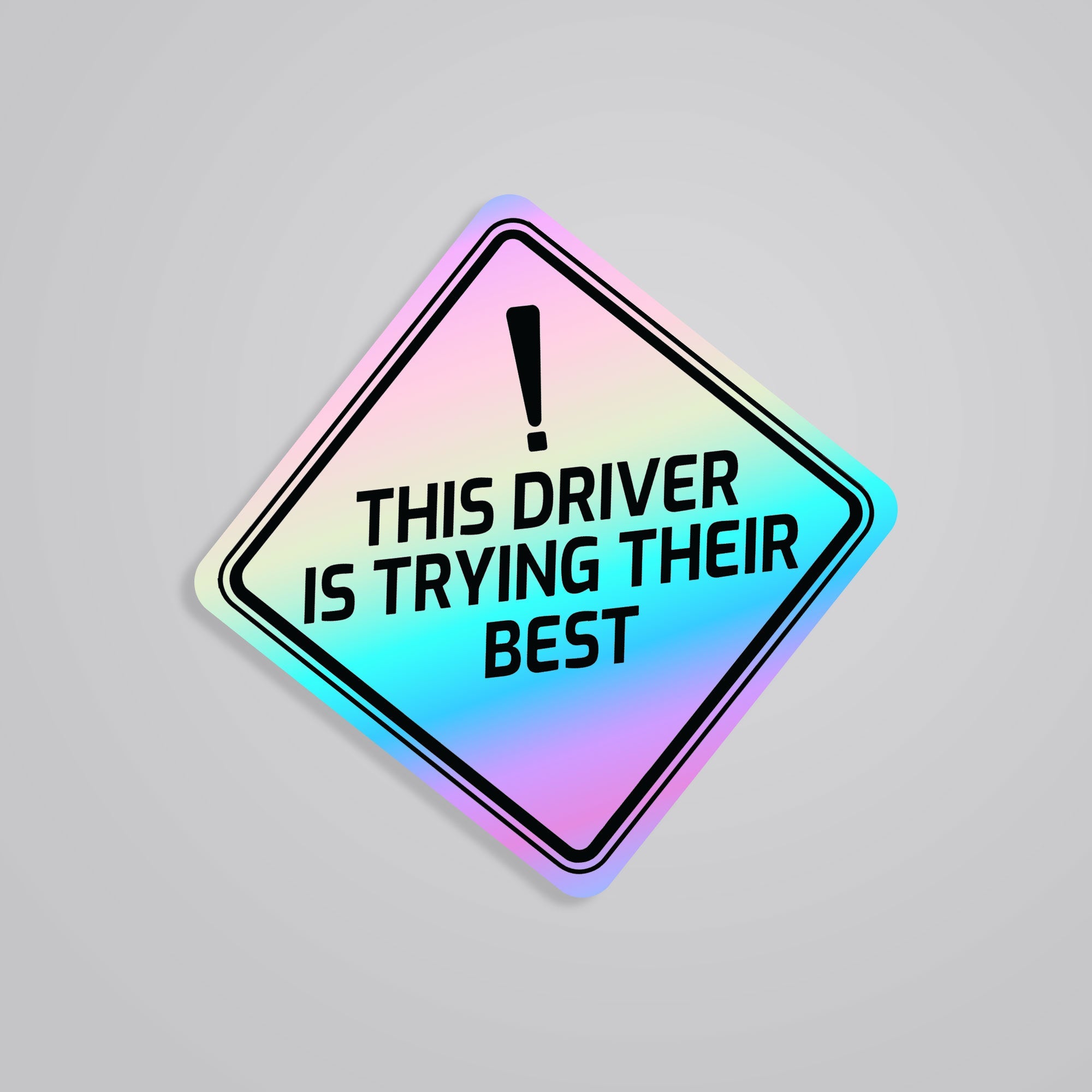 Fomo Store Holographic Stickers Cars & Bikes This driver is trying their best