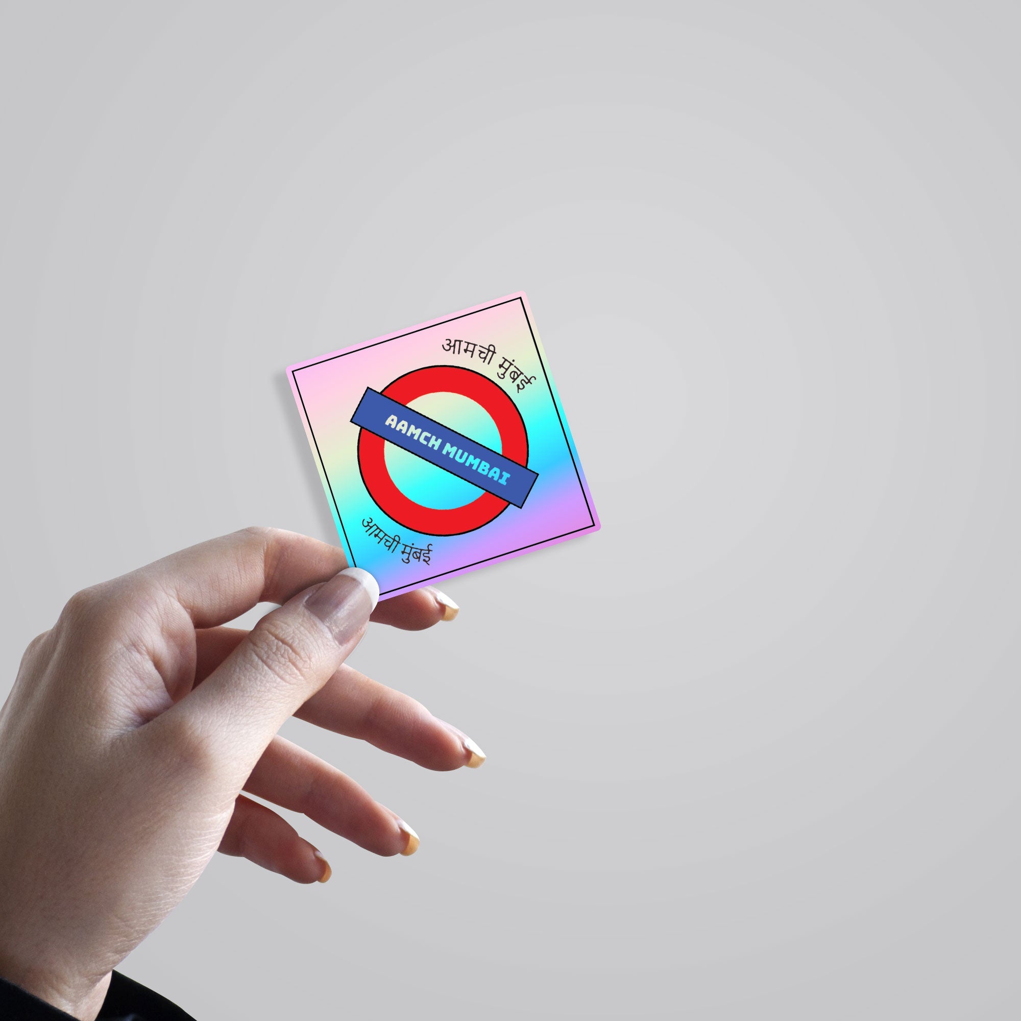 Aamchi Mumbai Holographic Stickers