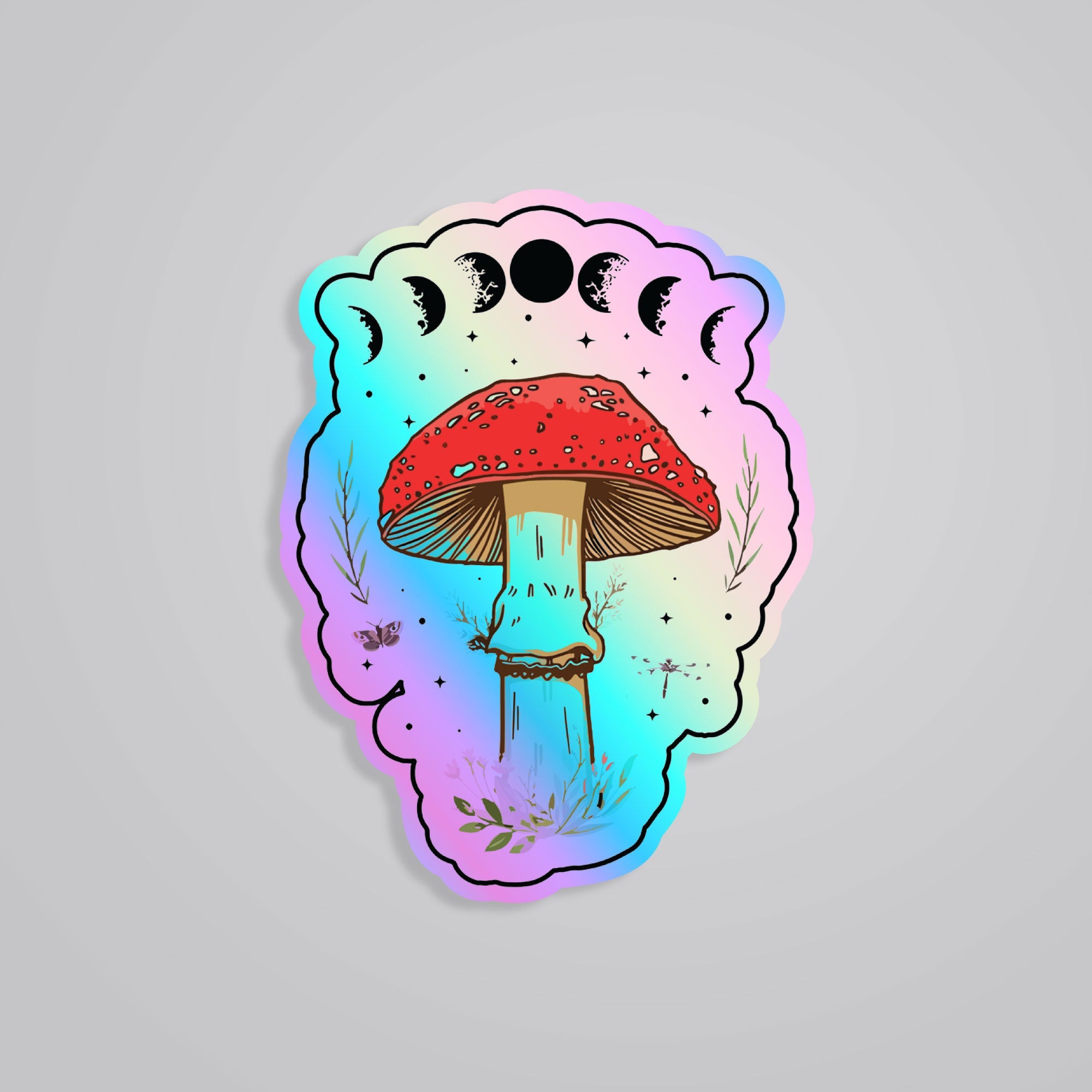 Fomo Store Holographic Stickers Casual Yin Yang Tides