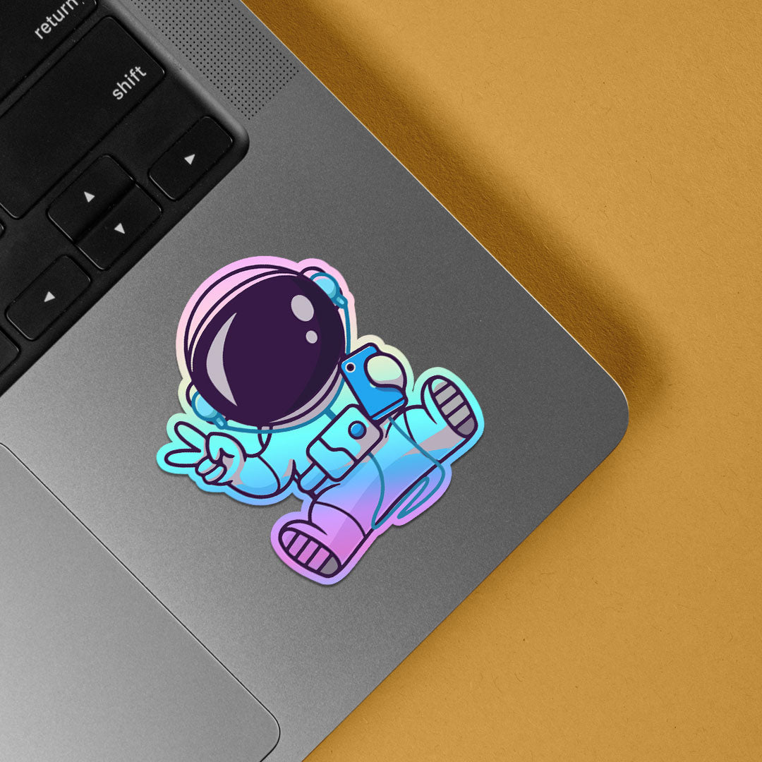 Victory Astronaut Holographic Stickers