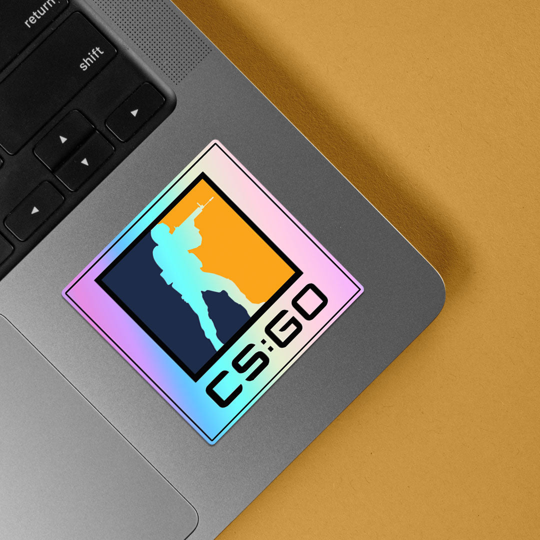 Counter Strike Logo Holographic Stickers