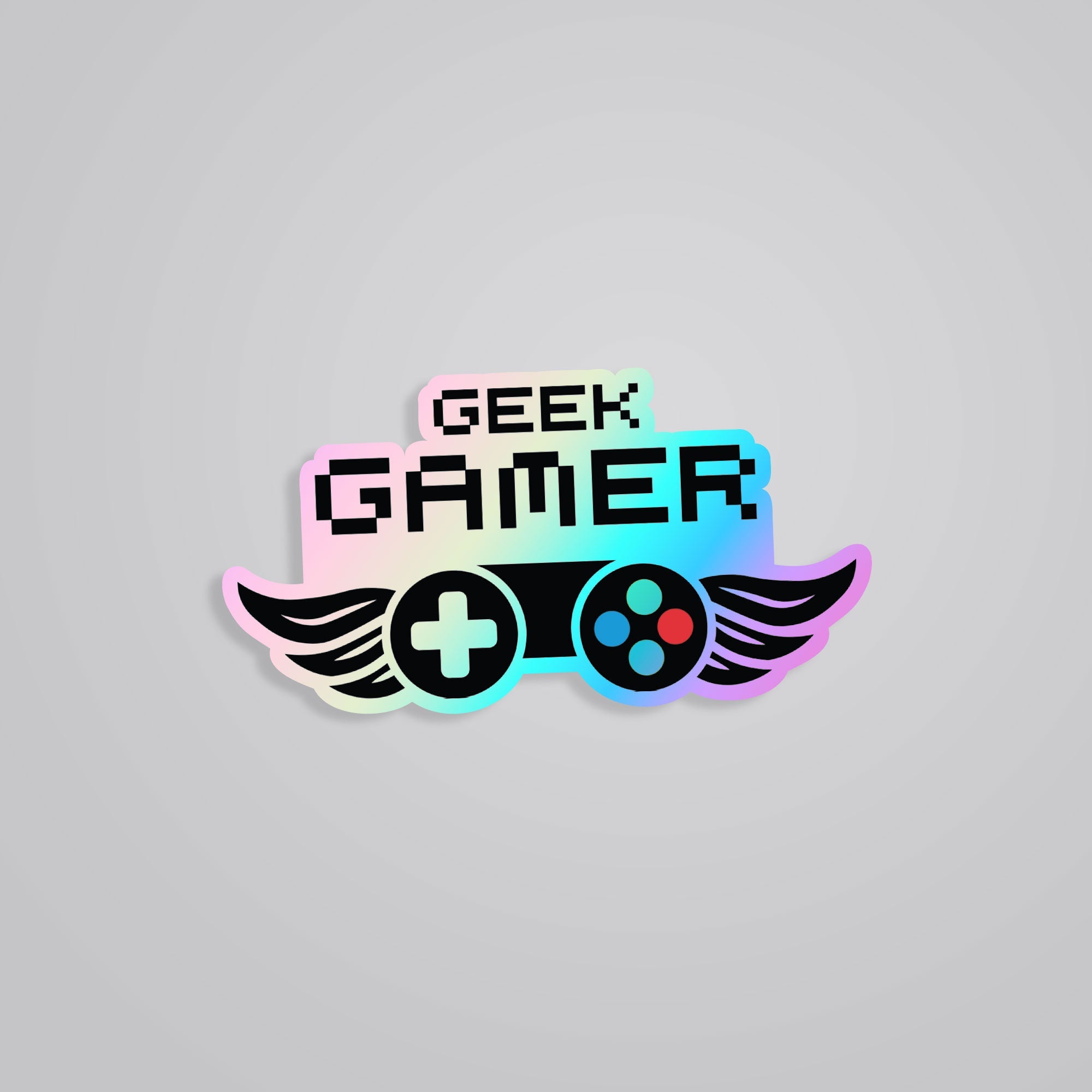 Fomo Store Holographic Stickers Gaming Geek Gamer Wings