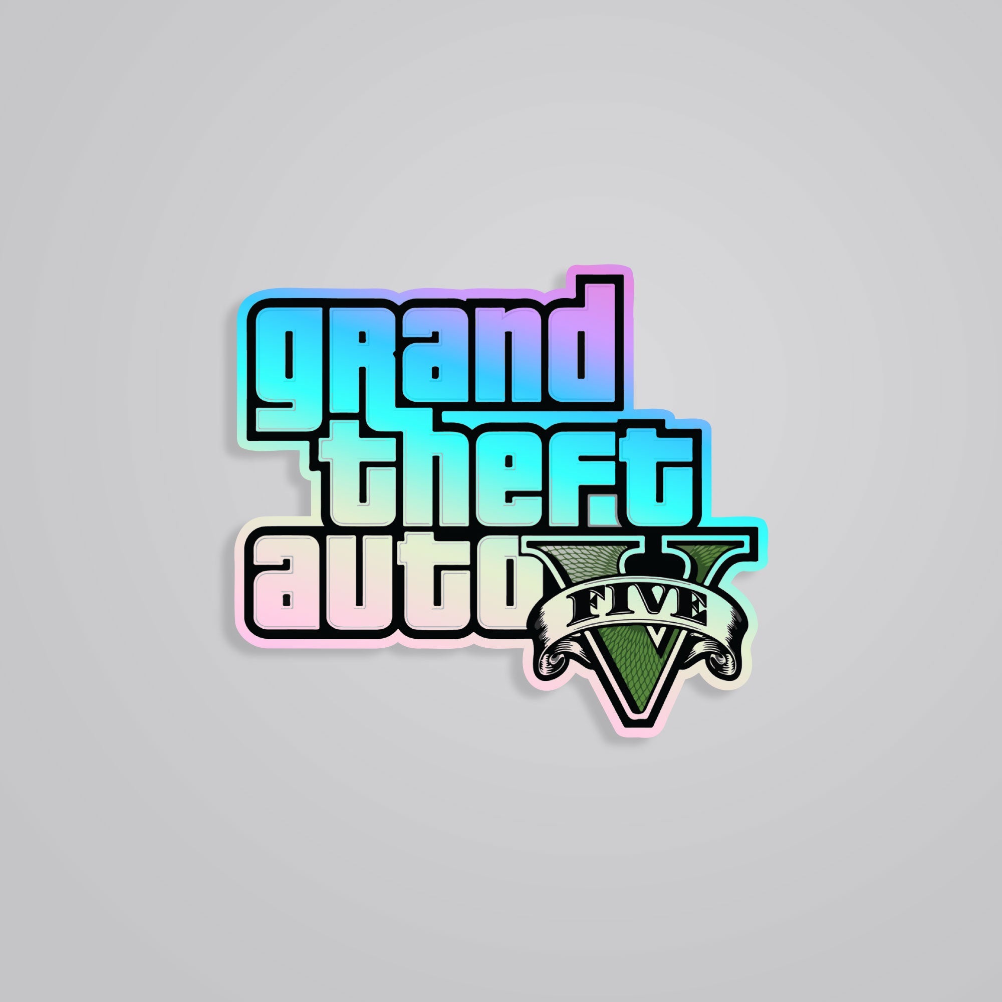 Grand Theft Auto Holographic Stickers