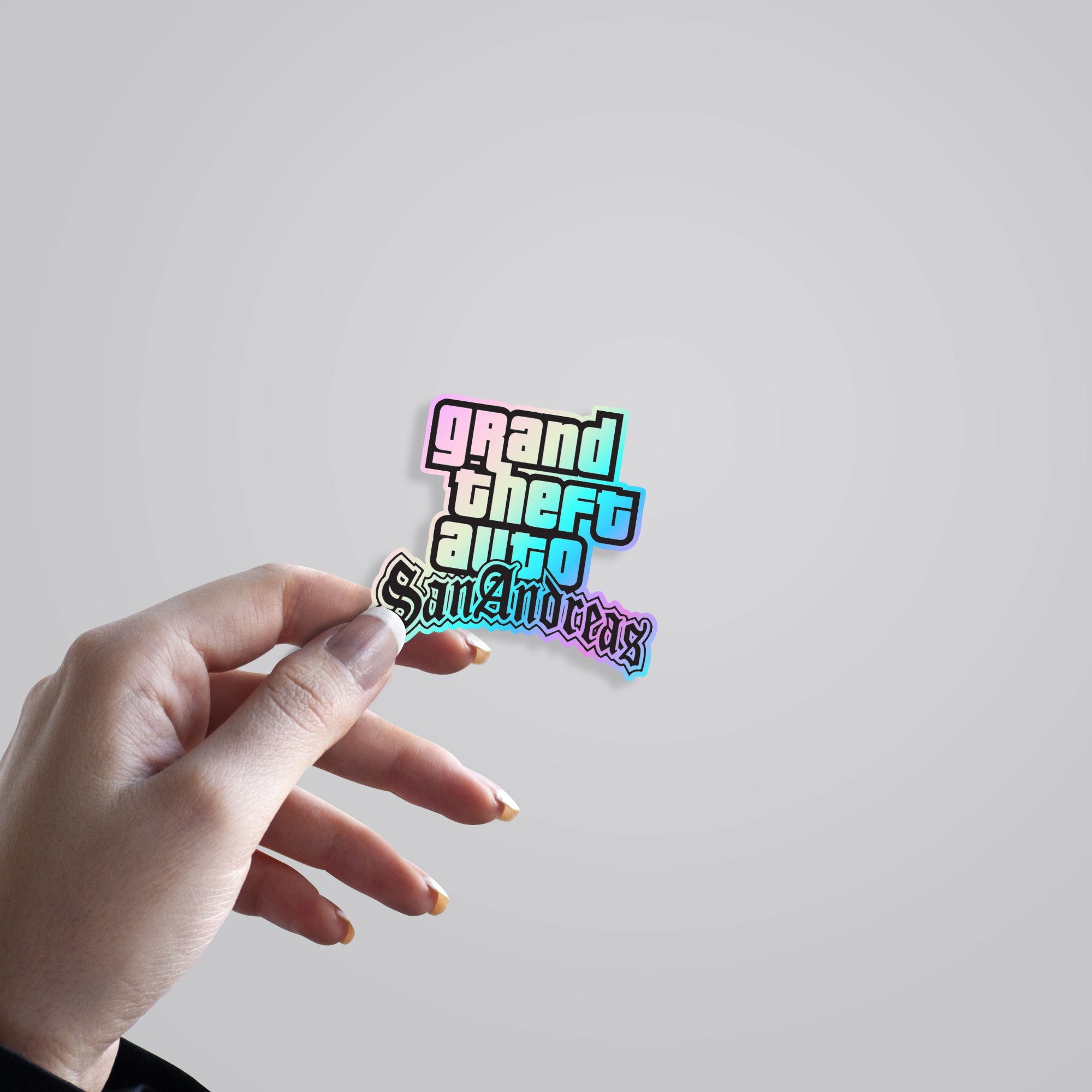 Grand Theft Auto San Andreas Holographic Stickers