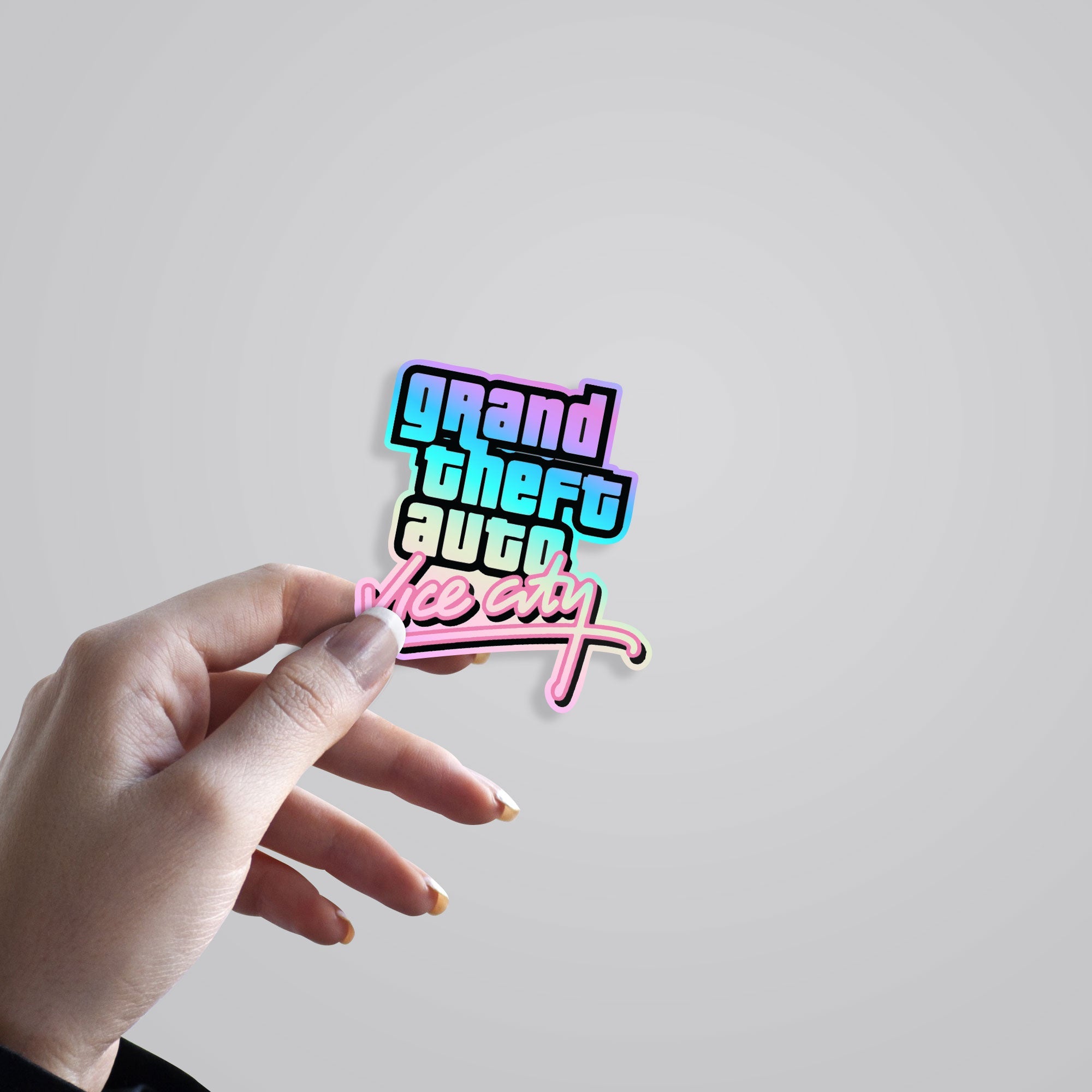 Grand Theft Auto Vice City Holographic Stickers