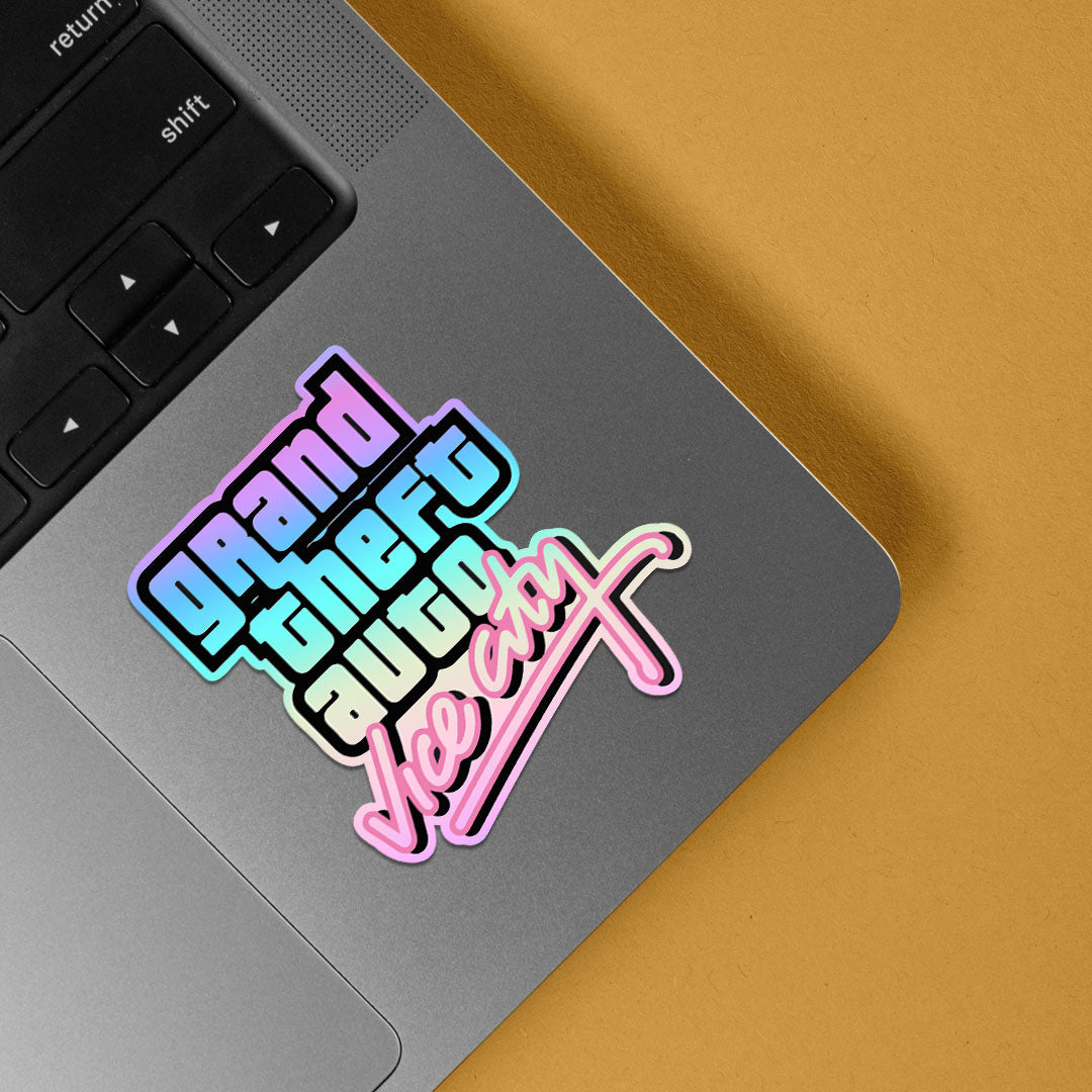 Grand Theft Auto Vice City Holographic Stickers