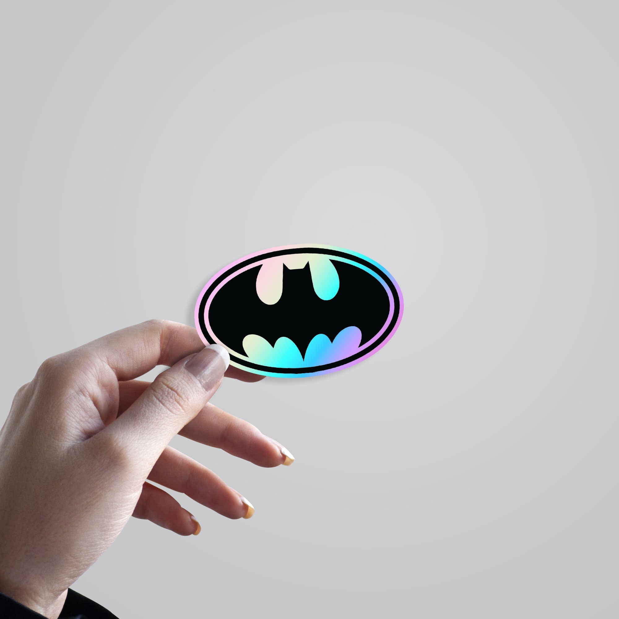 Batman Logo Holographic Stickers