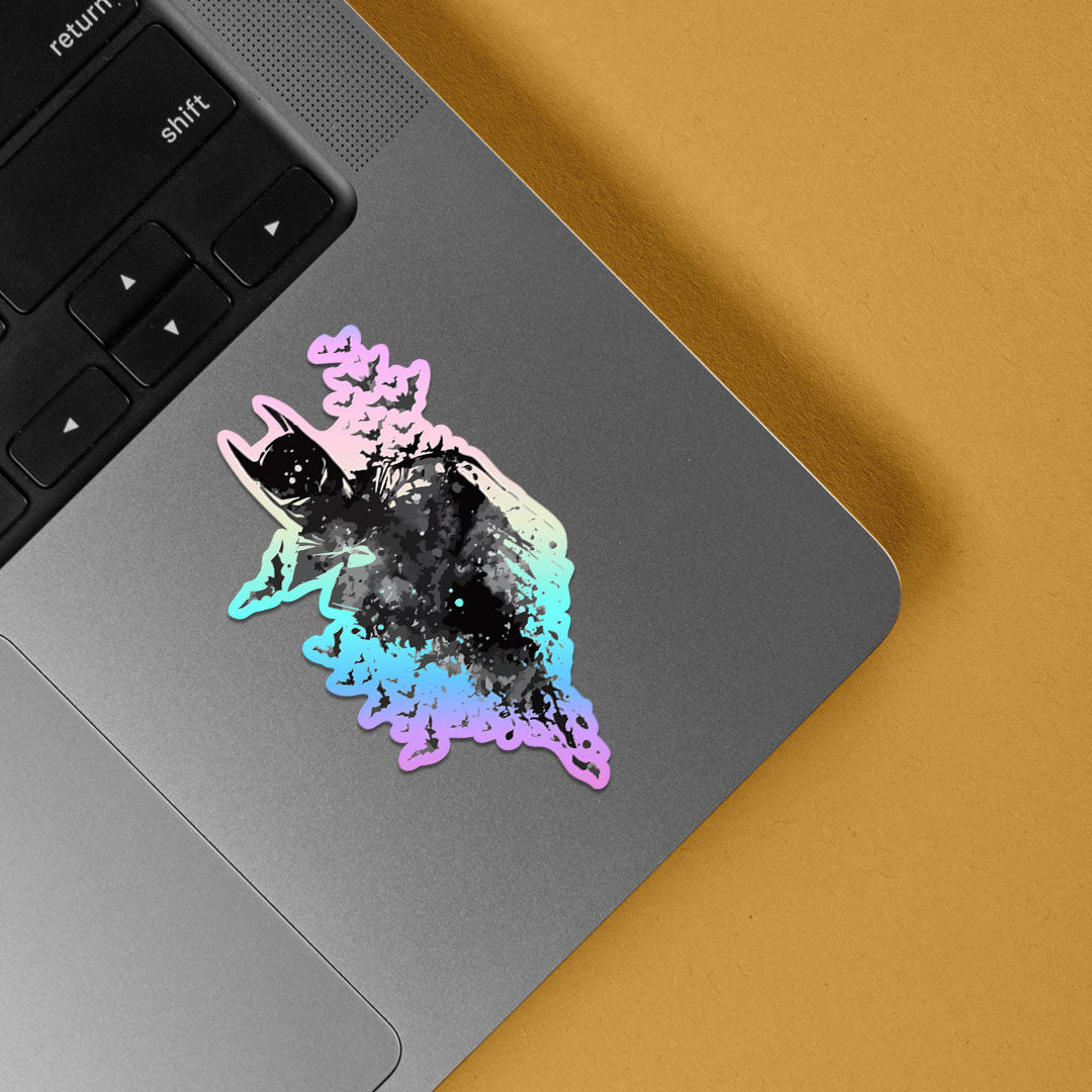 Batman in BW Holographic Stickers