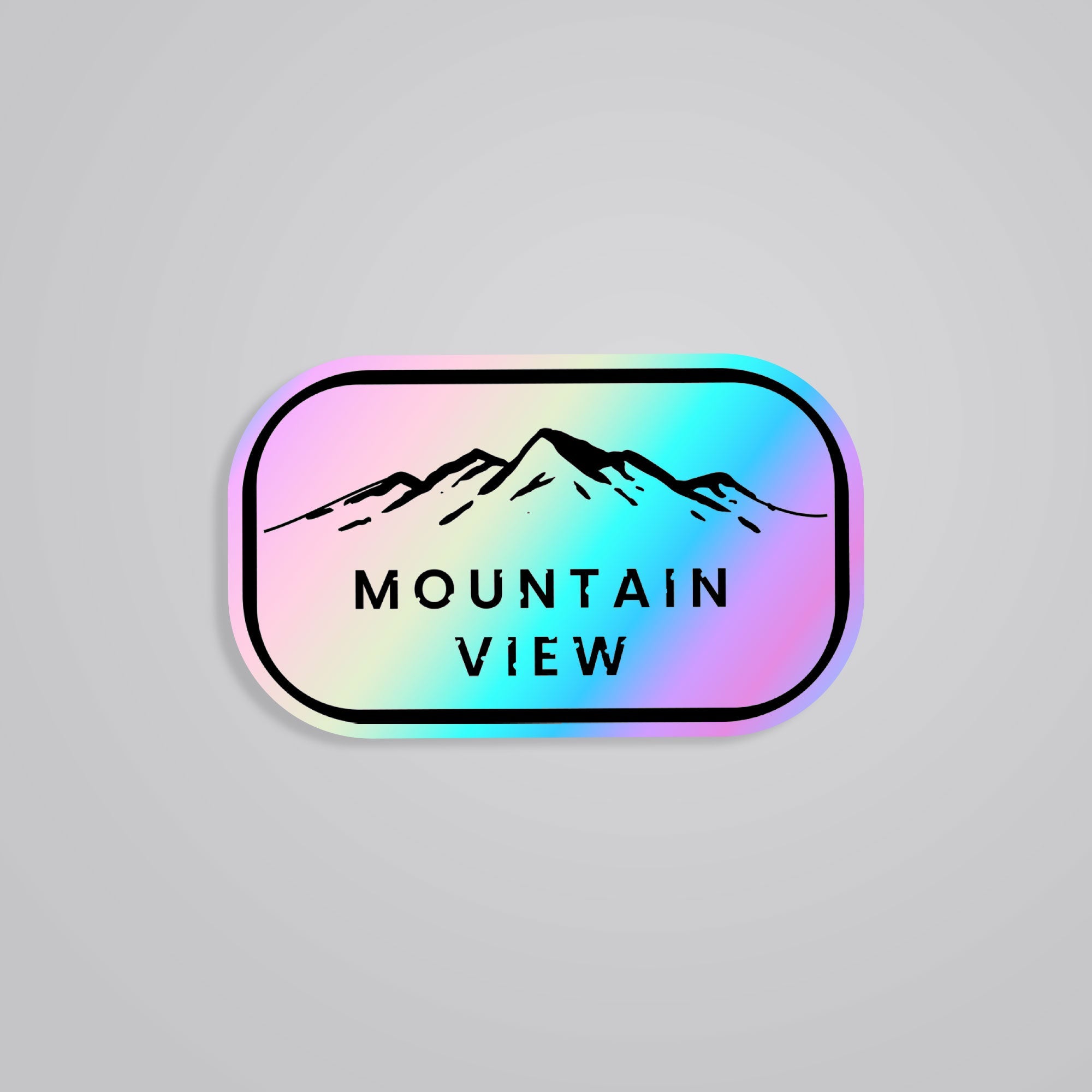 Fomo Store Holographic Stickers Travels Mountain View